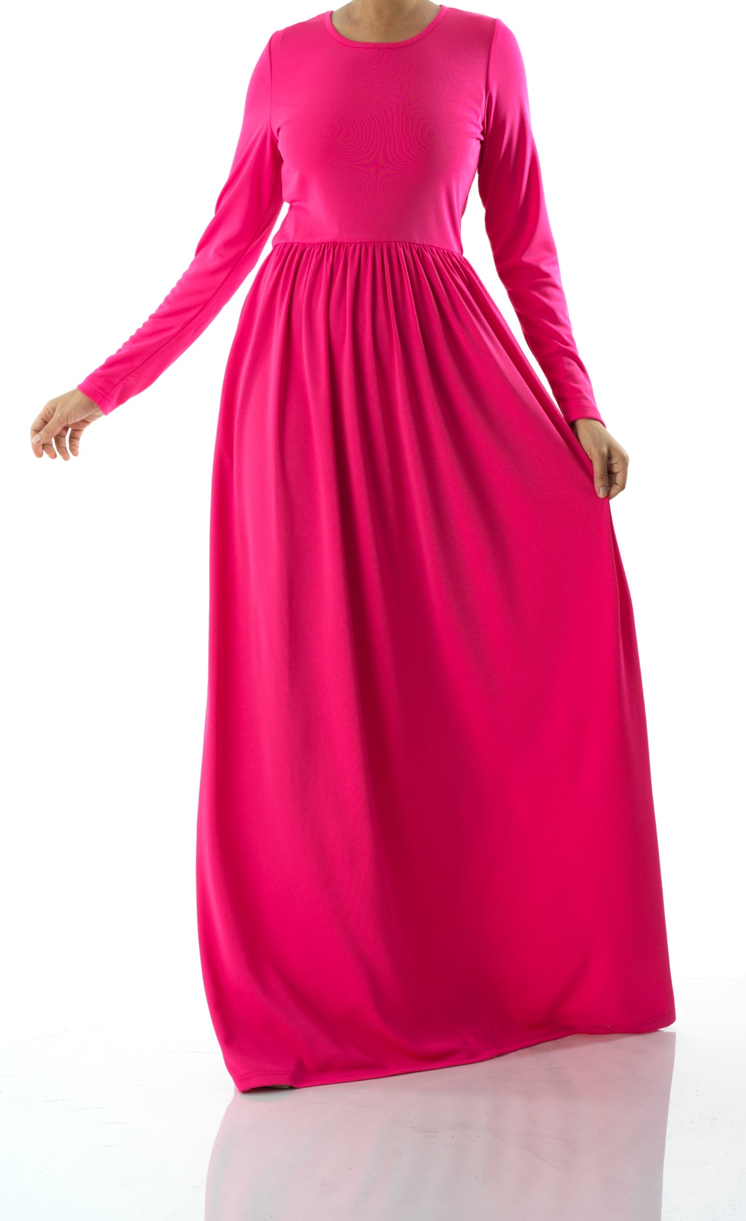 Candy Pink original Milk Silk Maxi Dress Kabayare