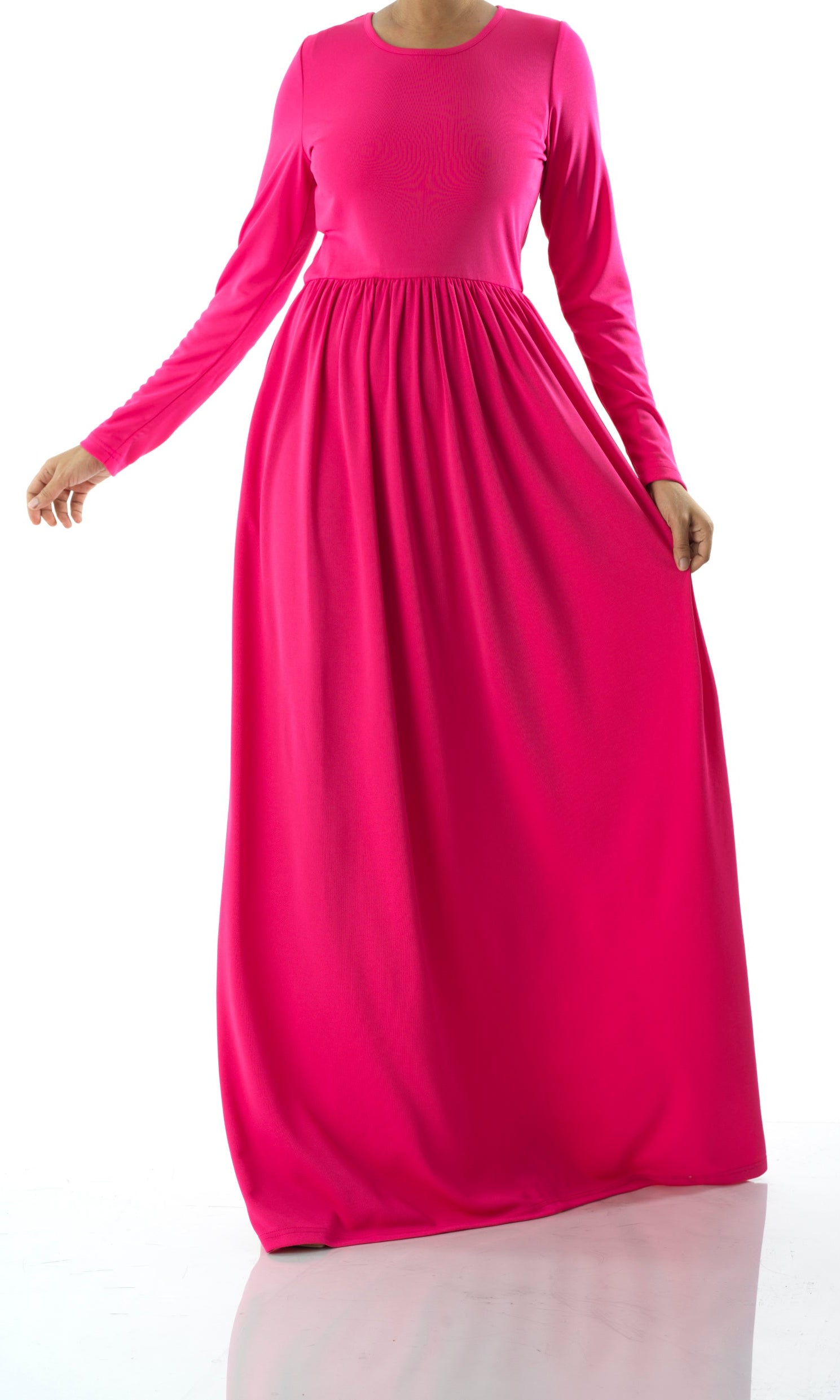 Candy Pink original Milk Silk Maxi Dress Kabayare