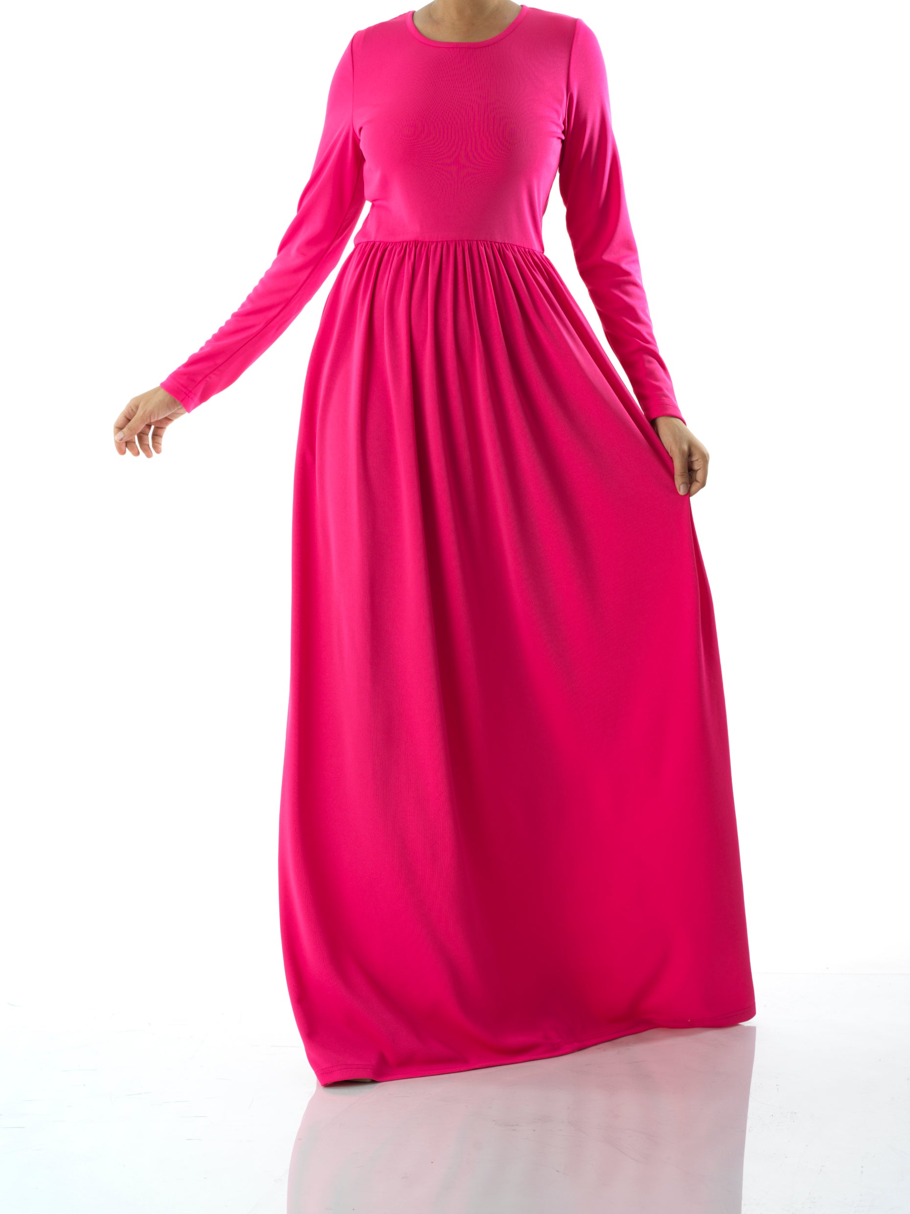 Candy Pink original Milk Silk Maxi Dress Kabayare