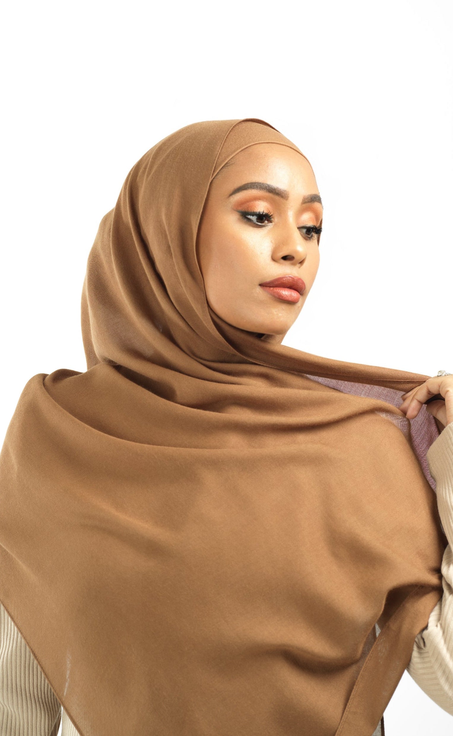 Caramel Modal hijab Kabayare