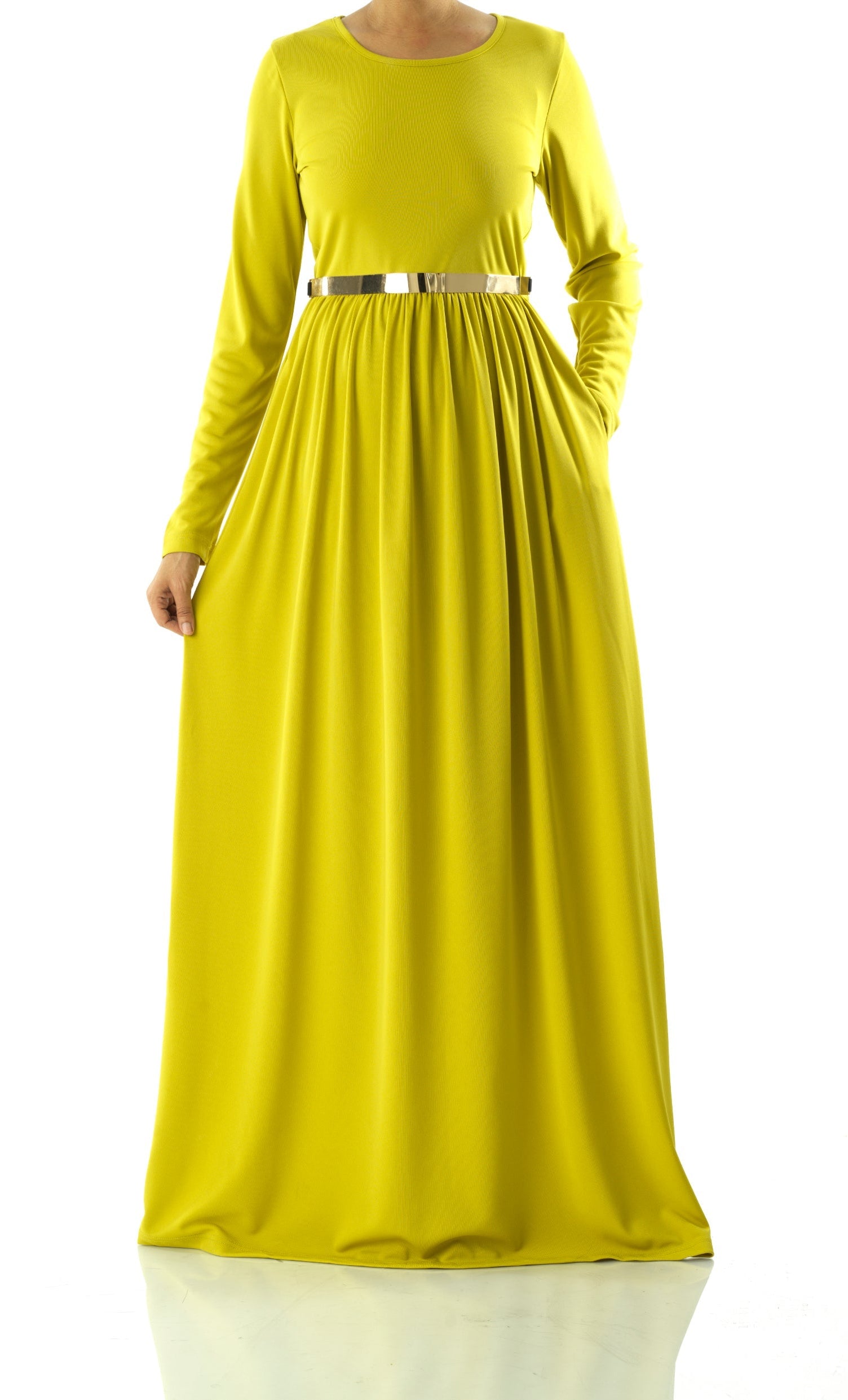 Chartreuse original Milk Silk Maxi Dress Kabayare