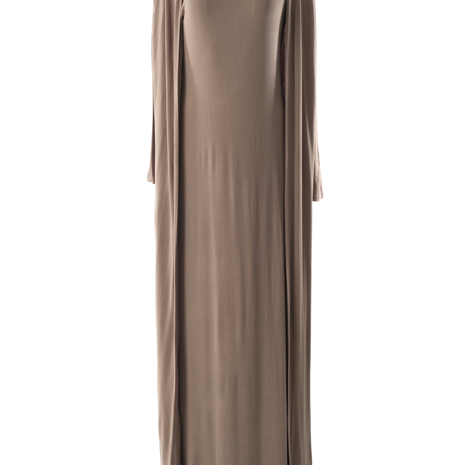 Chestnut Made just for you jersey matching set dress ( Soft thin) Kabayare