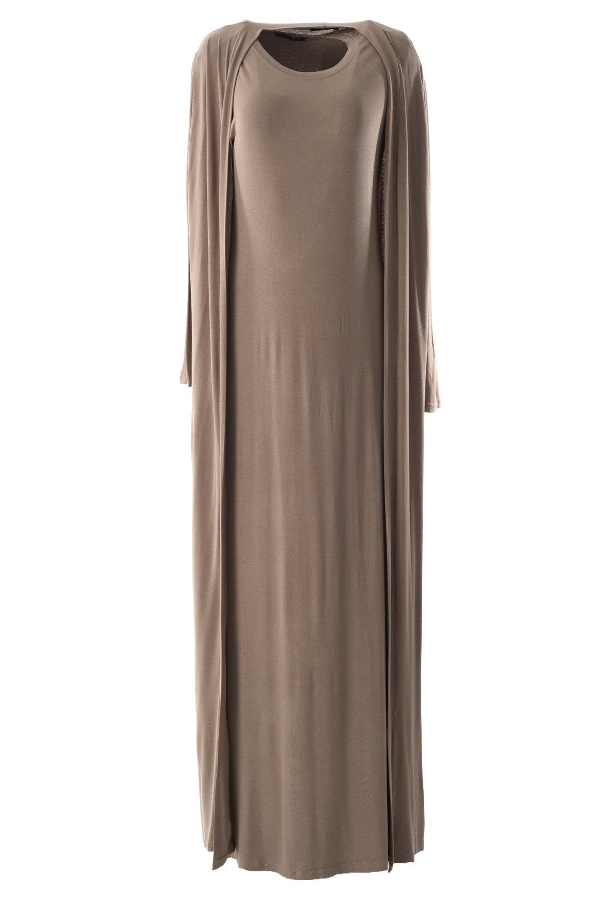 Chestnut Made just for you jersey matching set dress ( Soft thin) Kabayare
