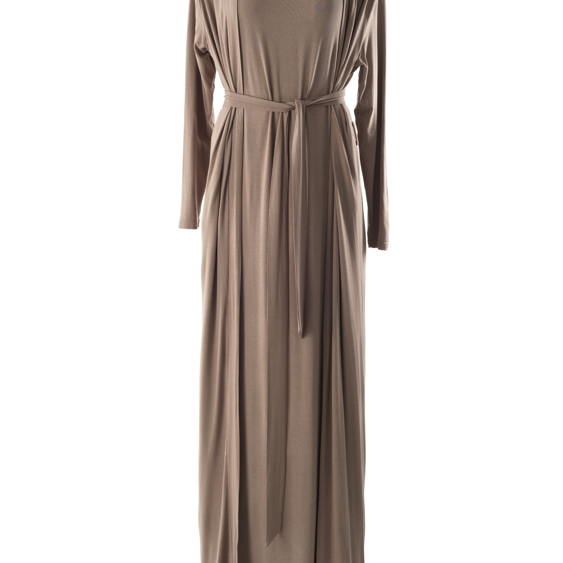 Chestnut Made just for you jersey matching set dress ( Soft thin) Kabayare