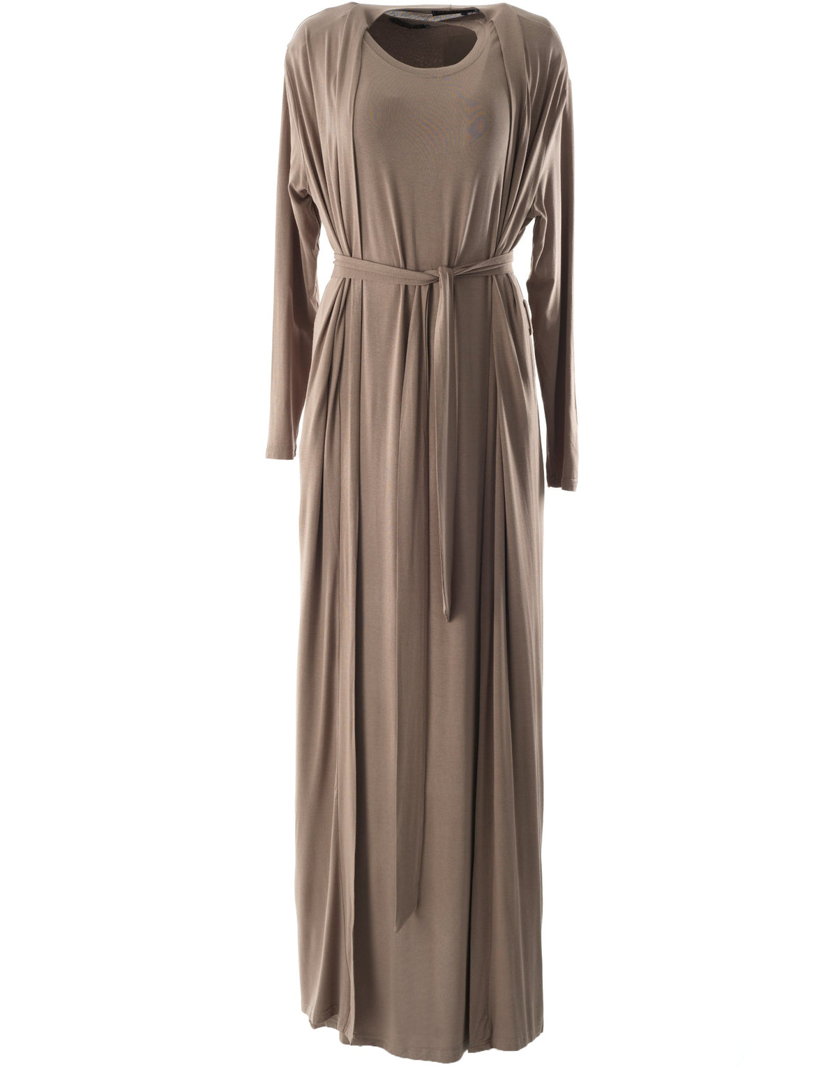 Chestnut Made just for you jersey matching set dress ( Soft thin) Kabayare