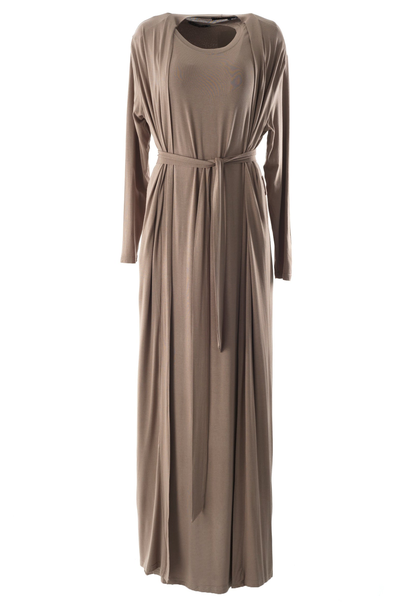Chestnut Made just for you jersey matching set dress ( Soft thin) Kabayare