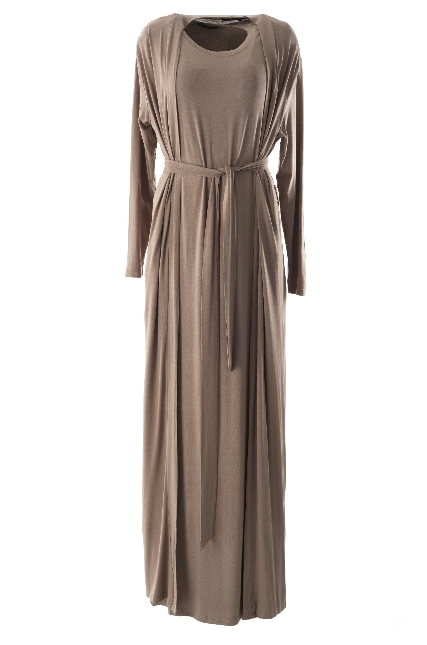 Chestnut Made just for you jersey matching set dress ( Soft thin) Kabayare