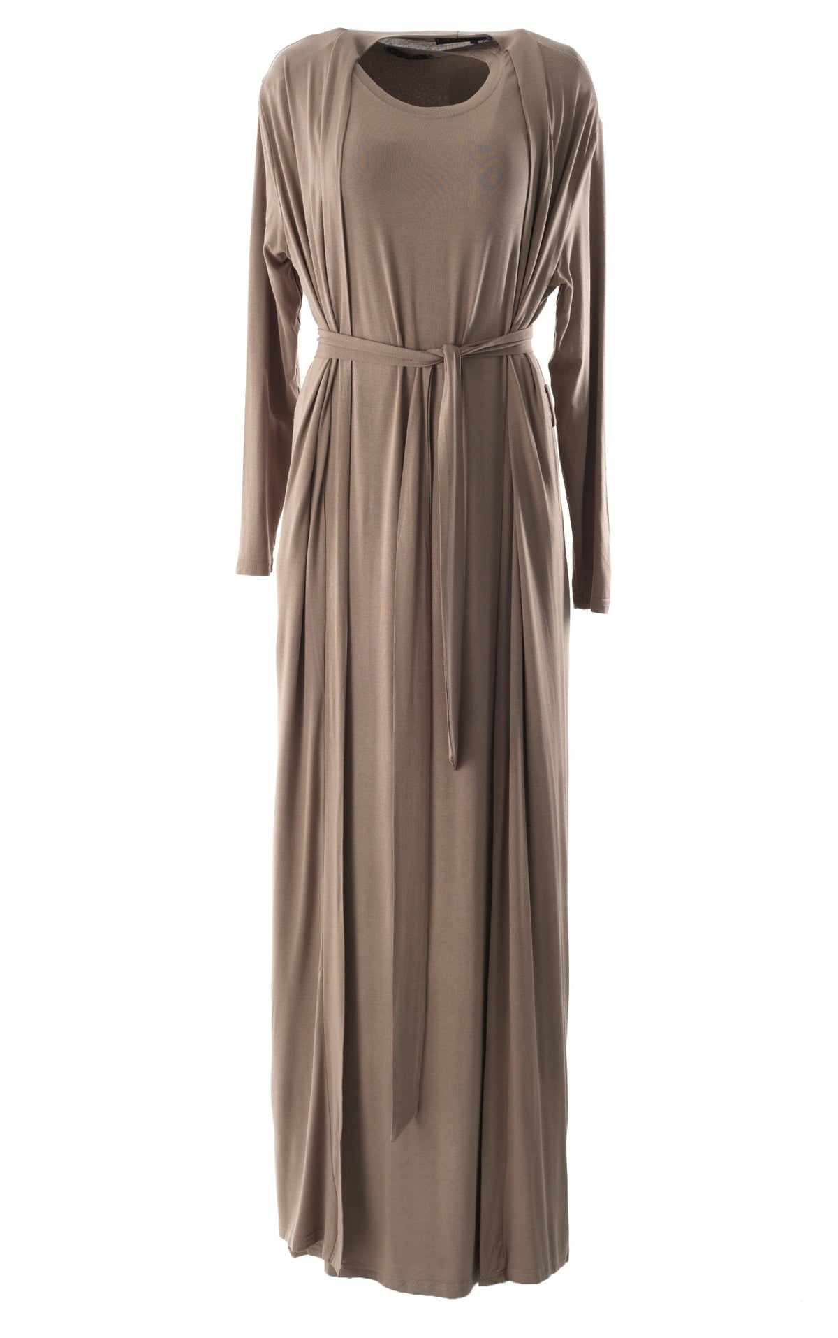 Chestnut Made just for you jersey matching set dress ( Soft thin) Kabayare