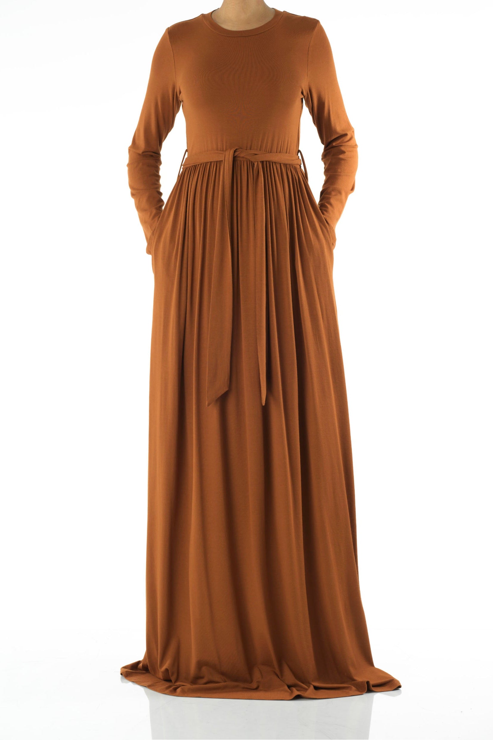 Copy of Apple Green Cotton Candy Jersey Maxi Dress Kabayare