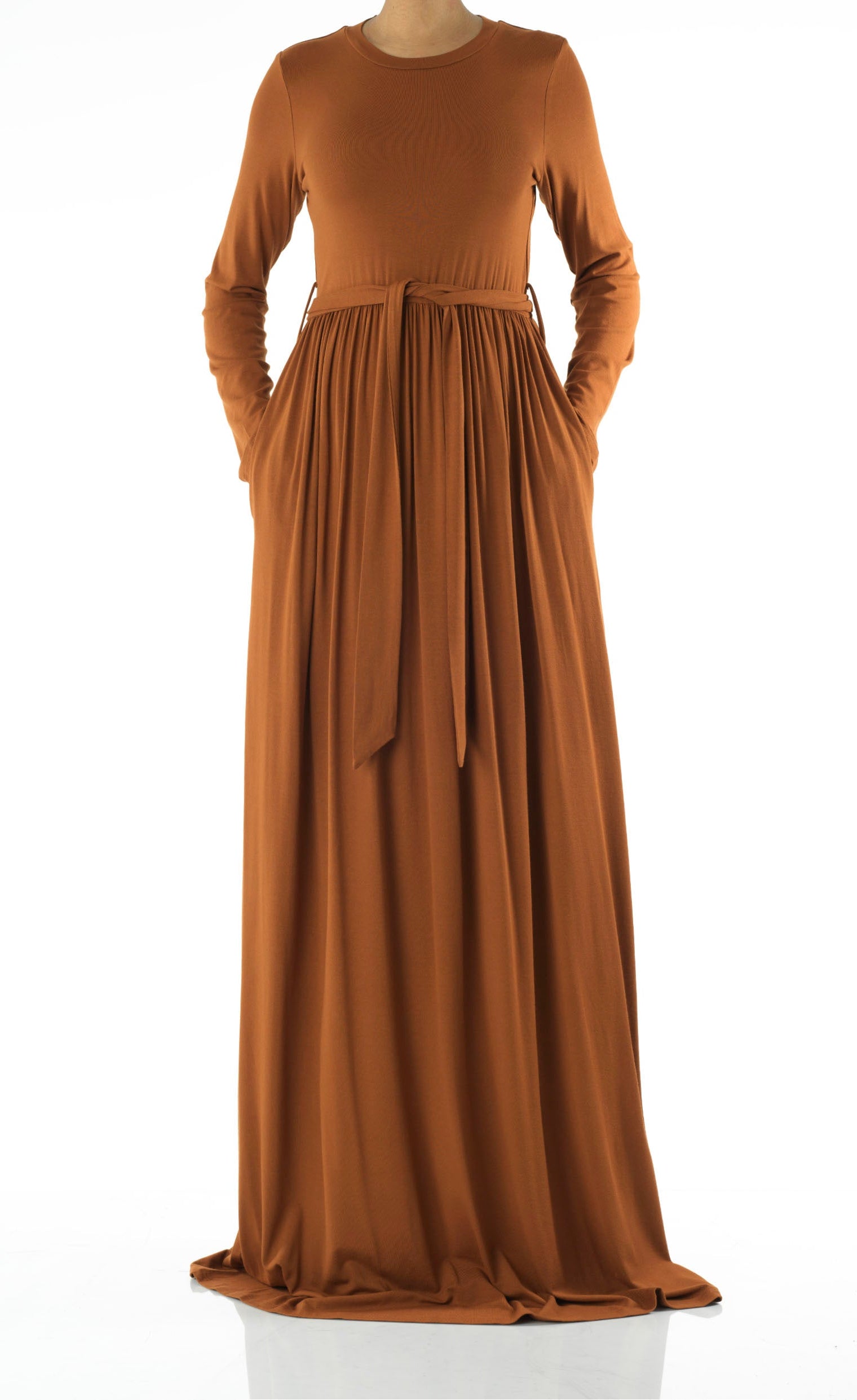 Copy of Apple Green Cotton Candy Jersey Maxi Dress Kabayare