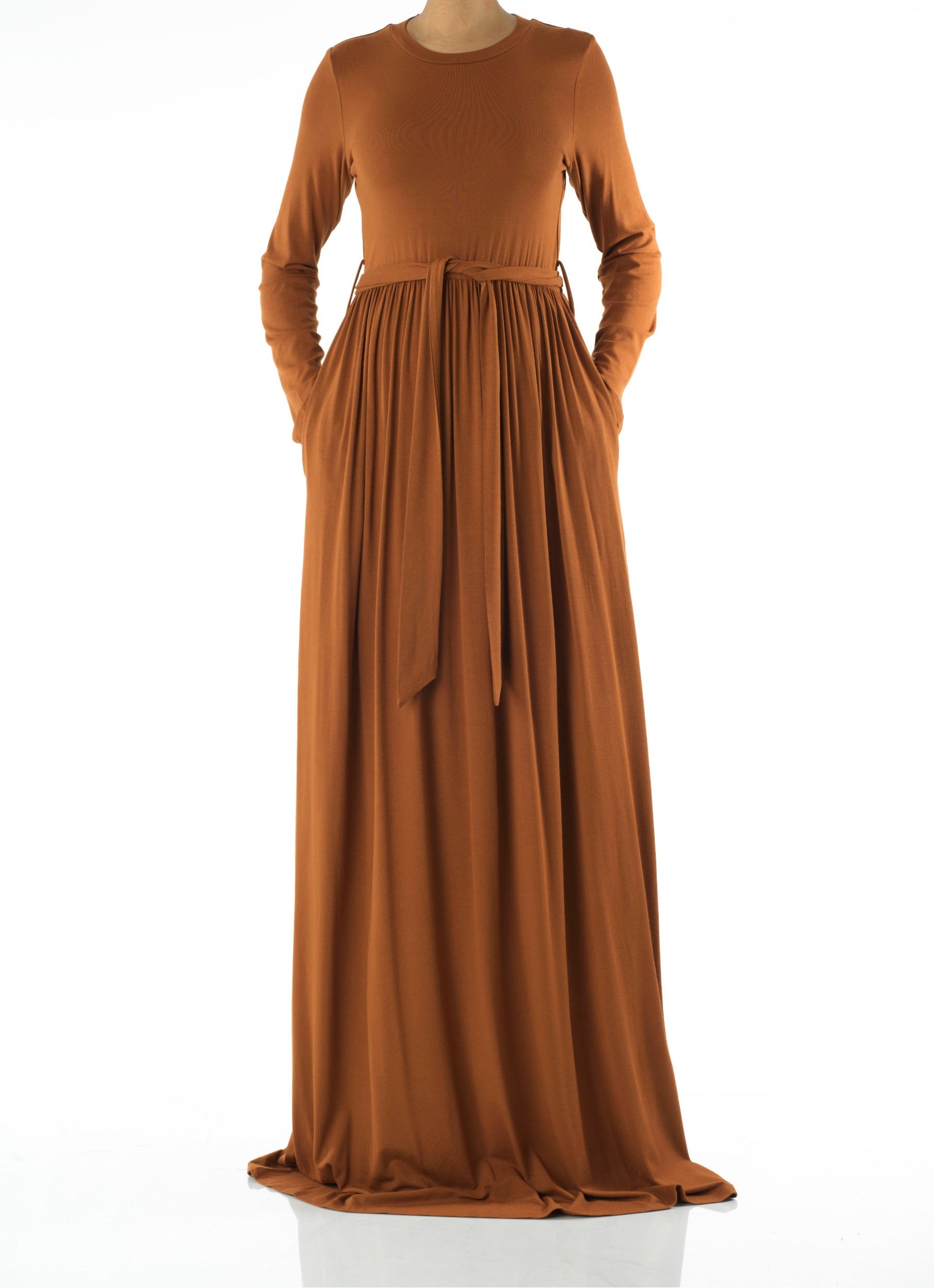 Copy of Apple Green Cotton Candy Jersey Maxi Dress Kabayare