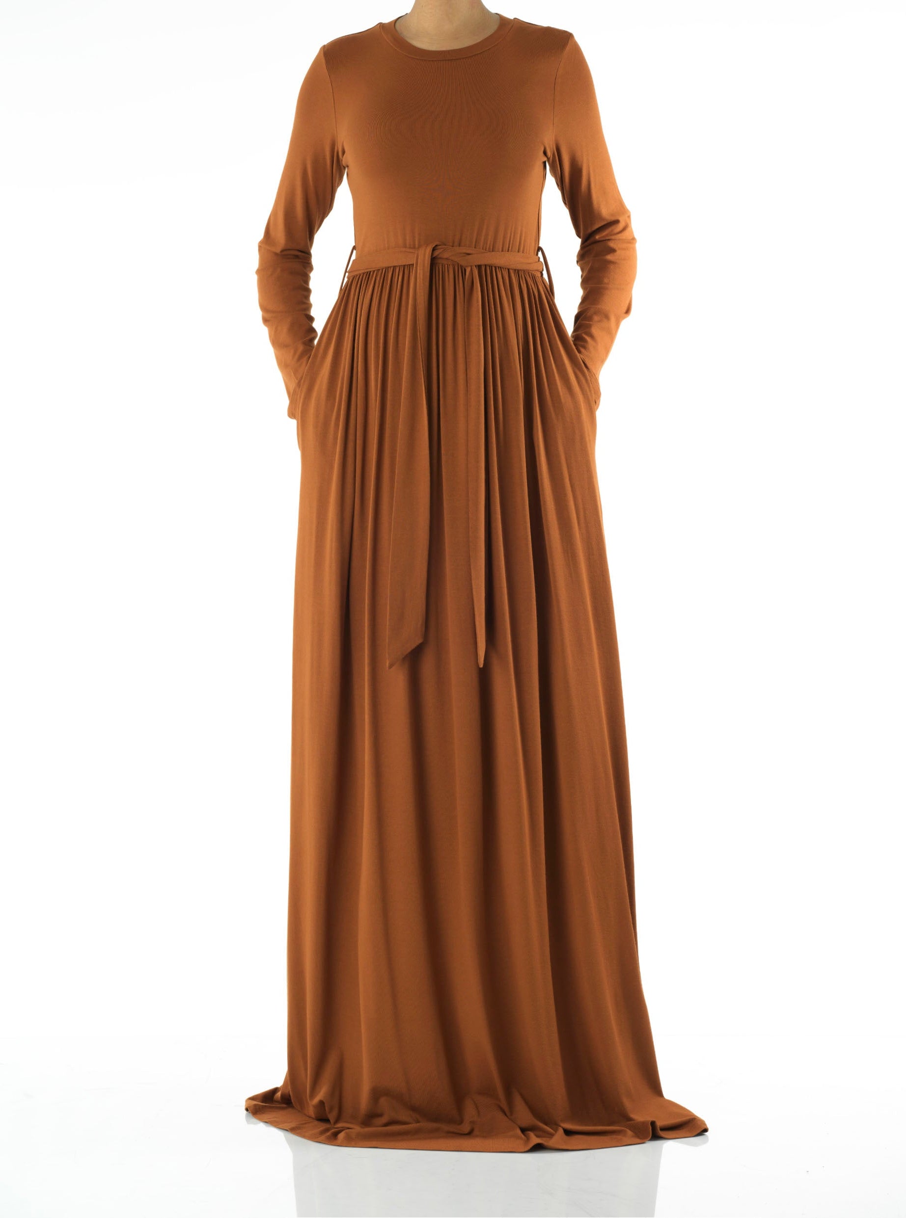 Copy of Apple Green Cotton Candy Jersey Maxi Dress Kabayare