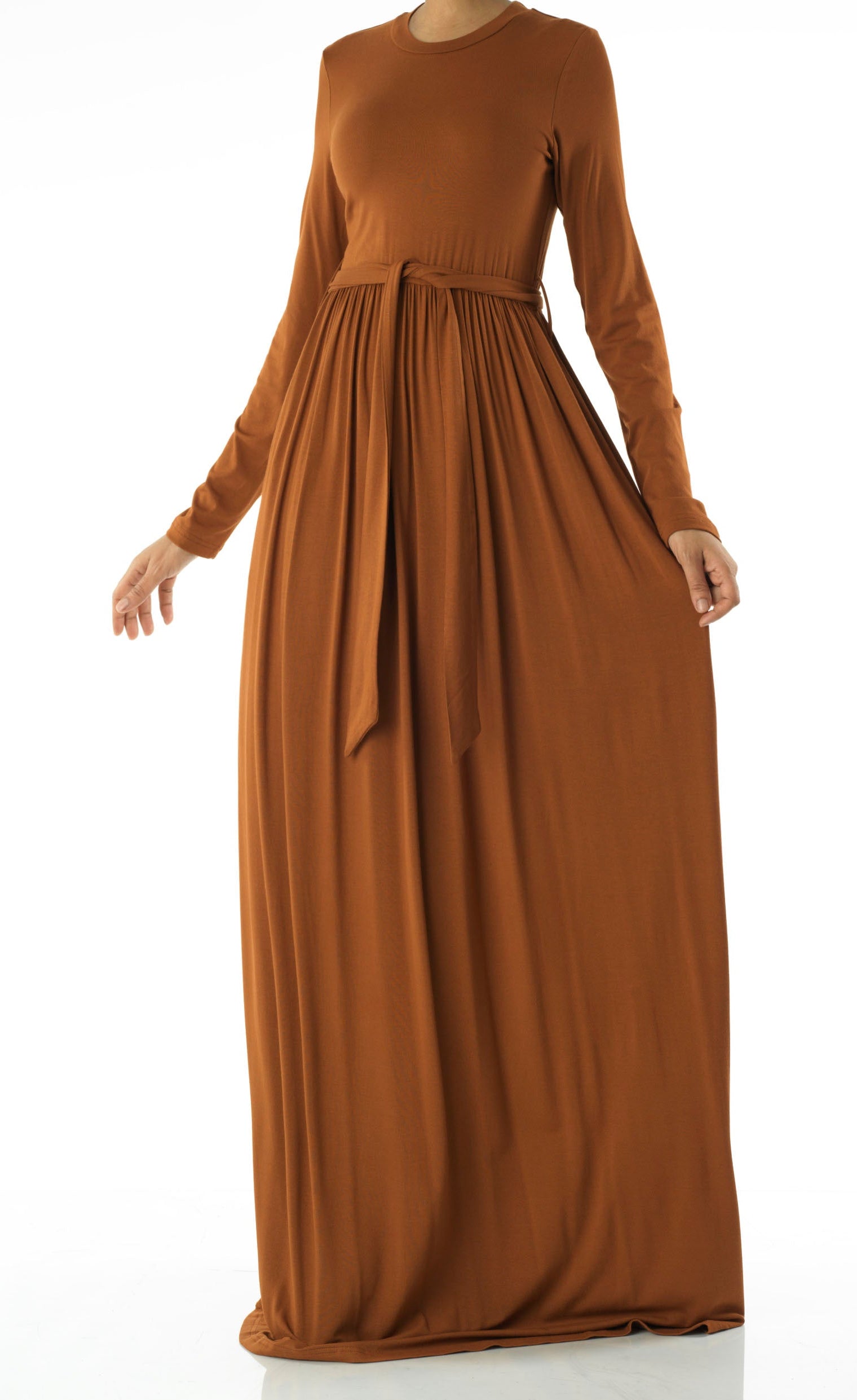 Copy of Apple Green Cotton Candy Jersey Maxi Dress Kabayare