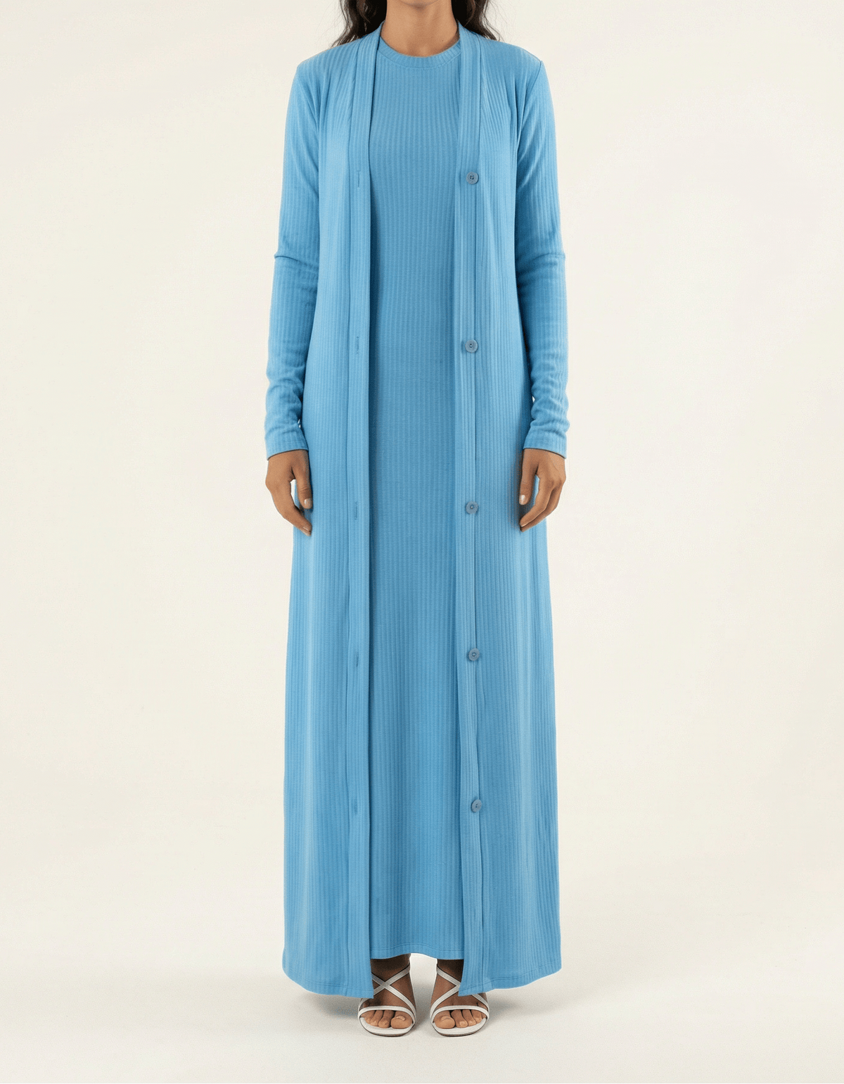 Classy and graceful matching set modest dress Kabayare