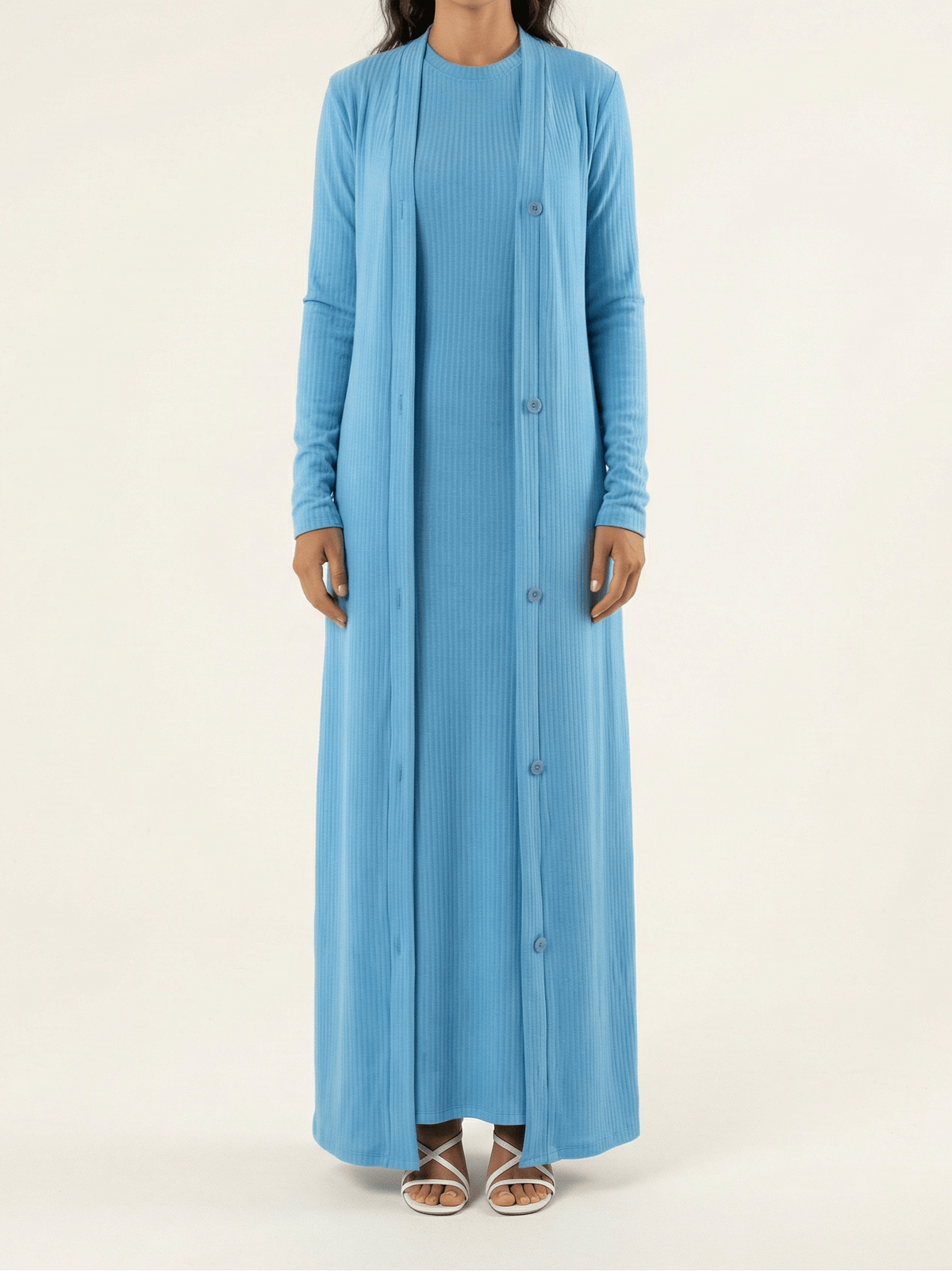 Classy and graceful matching set modest dress Kabayare