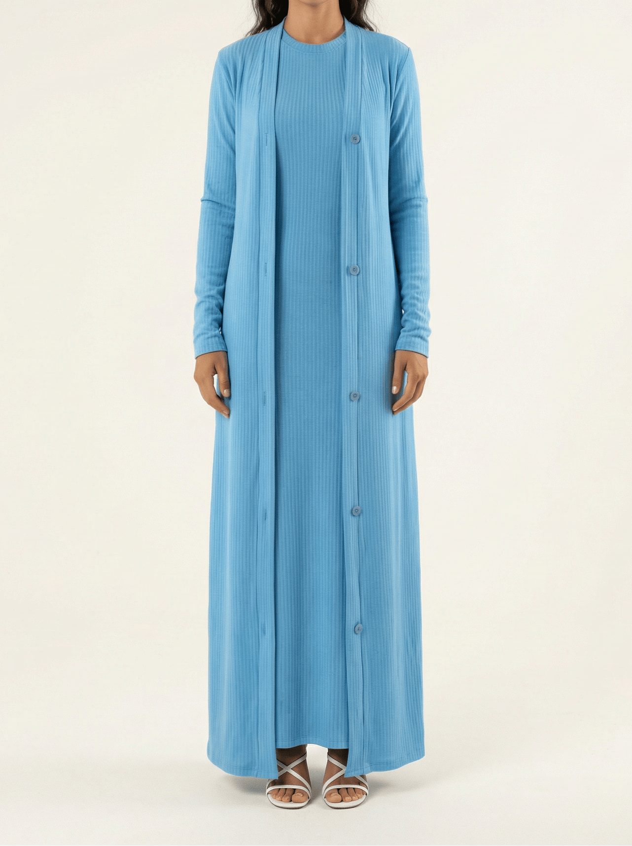 Classy and graceful matching set modest dress Kabayare