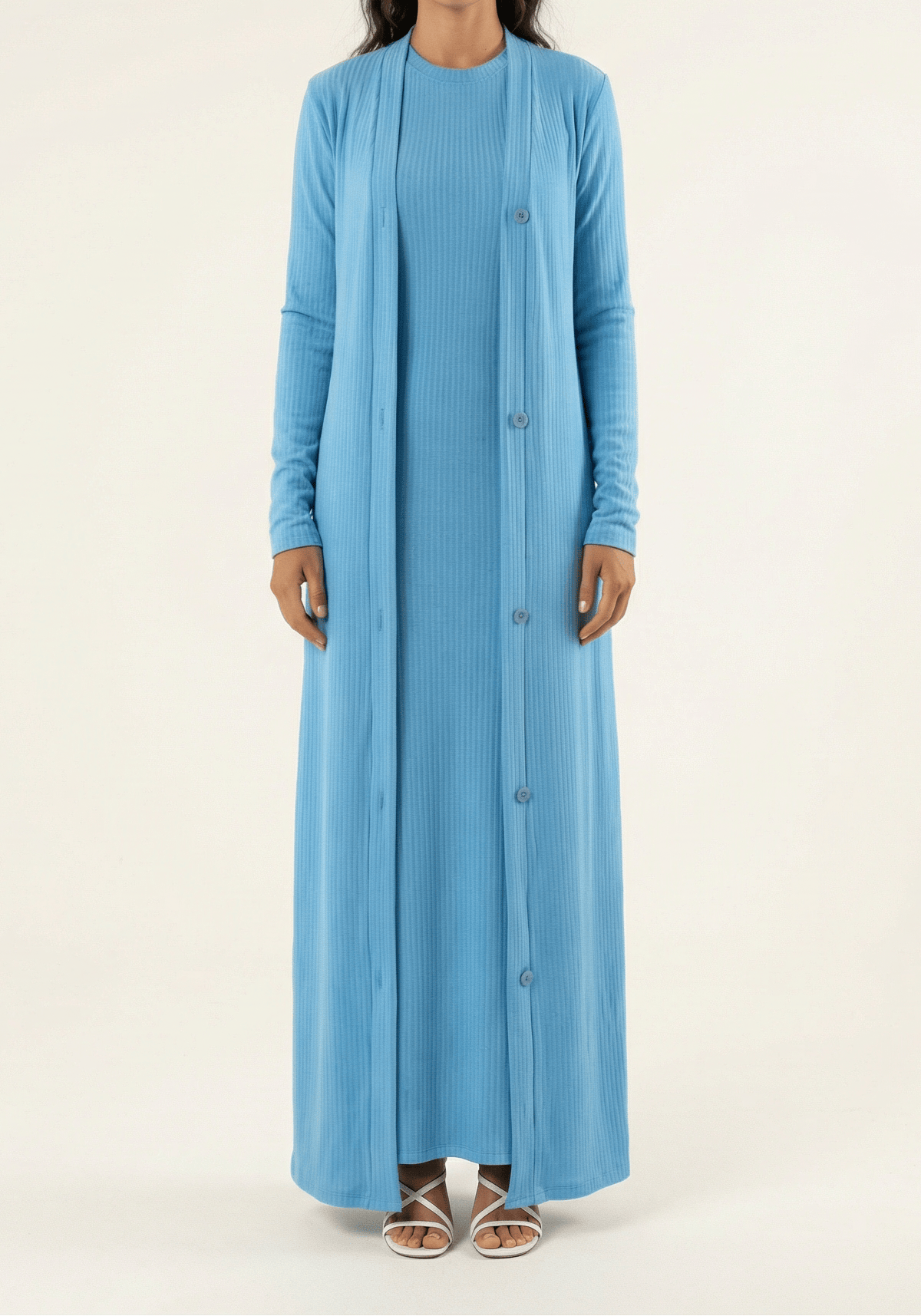 Classy and graceful matching set modest dress Kabayare