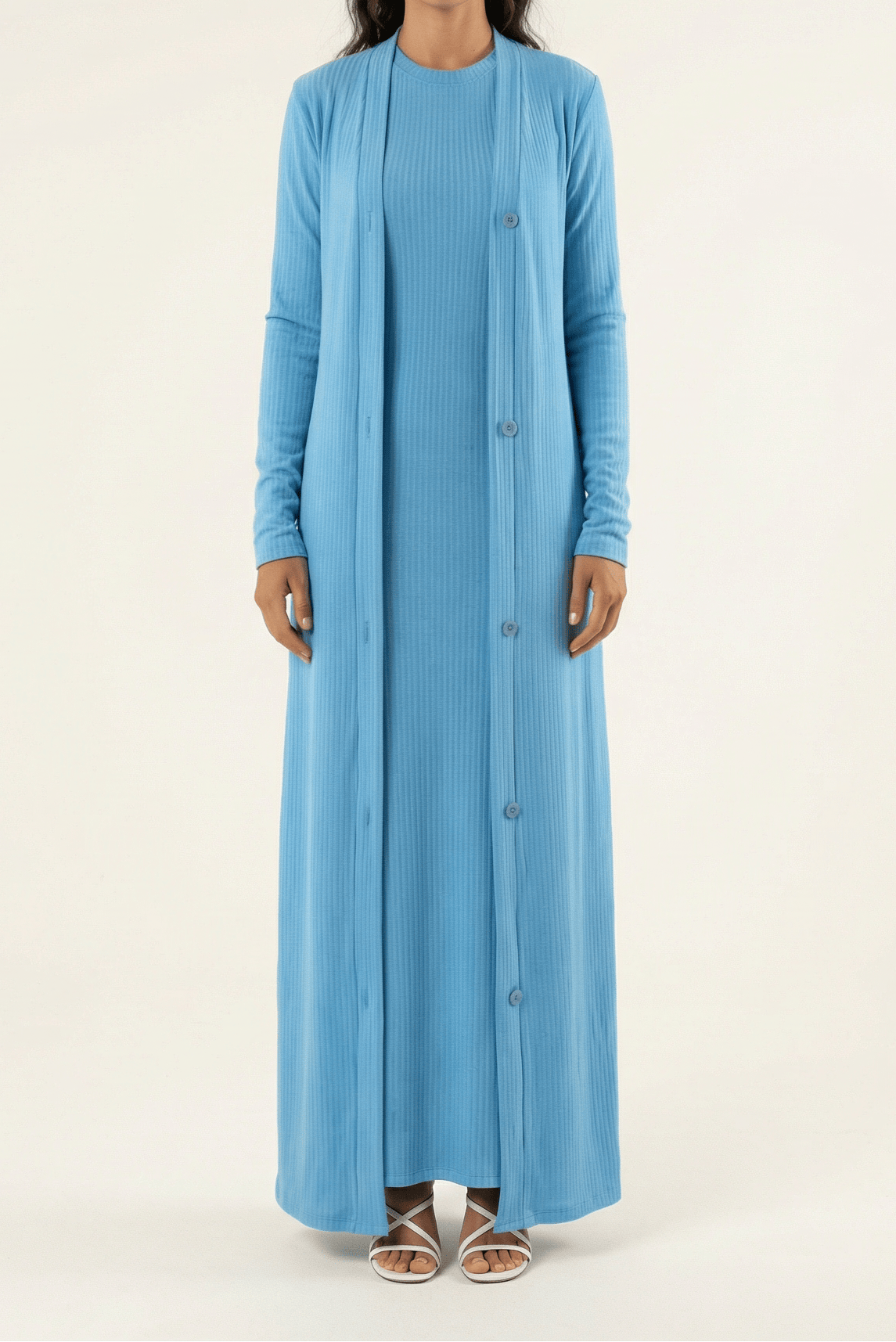 Classy and graceful matching set modest dress Kabayare