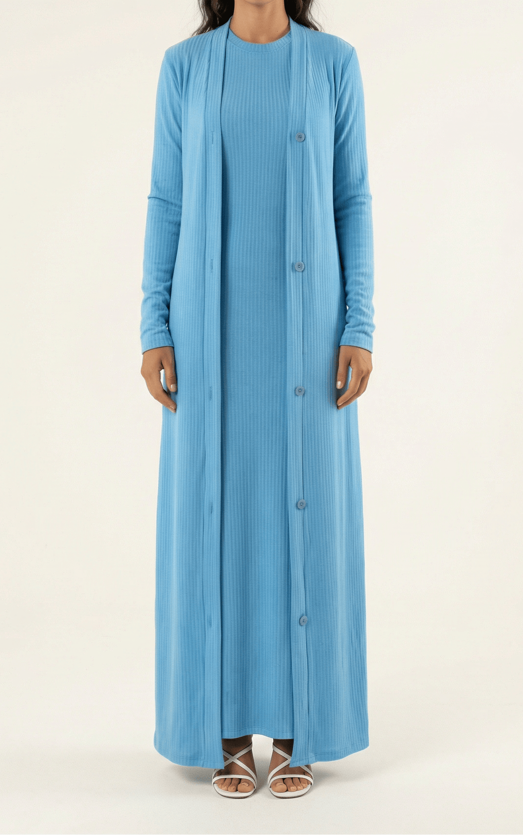 Classy and graceful matching set modest dress Kabayare