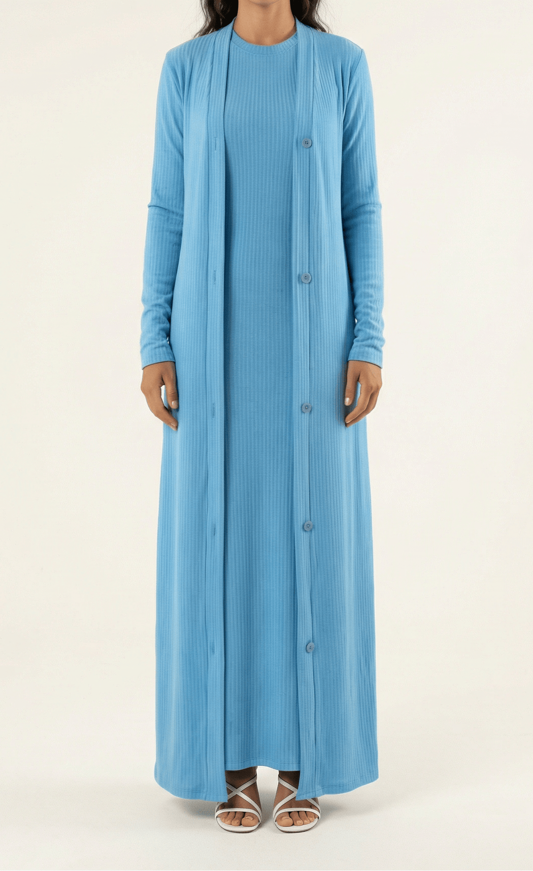 Classy and graceful matching set modest dress Kabayare