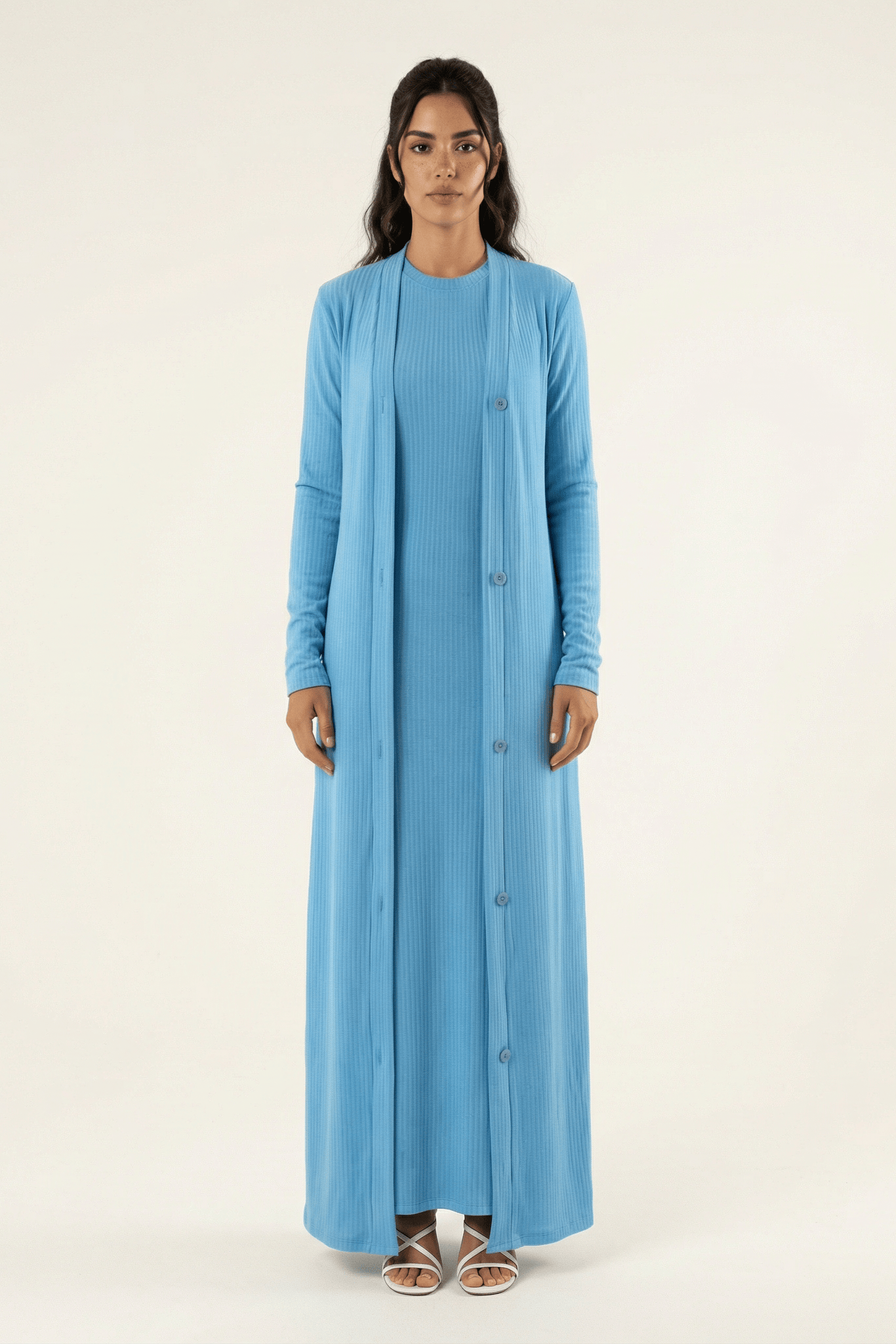 Classy and graceful matching set modest dress Kabayare