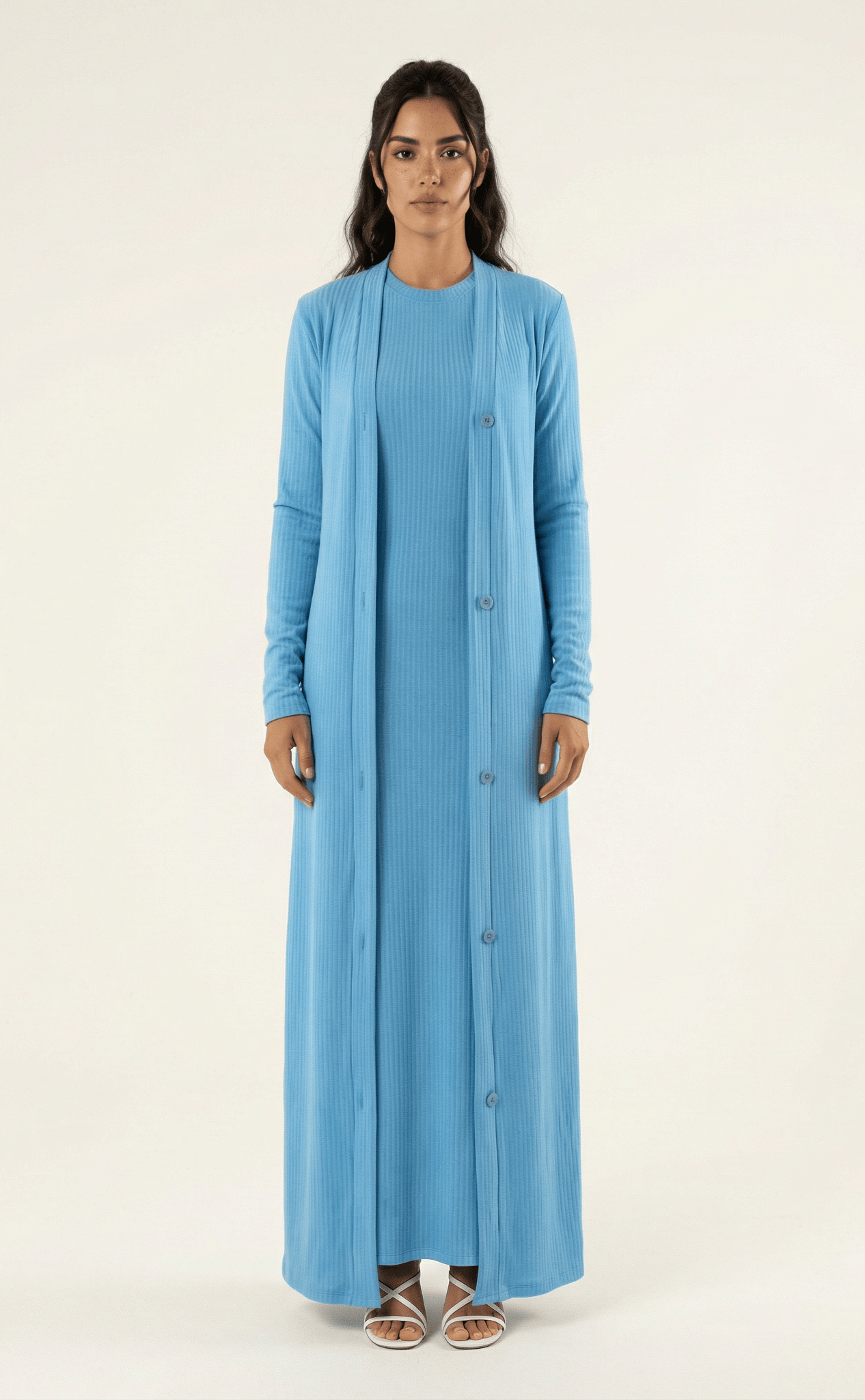 Classy and graceful matching set modest dress Kabayare