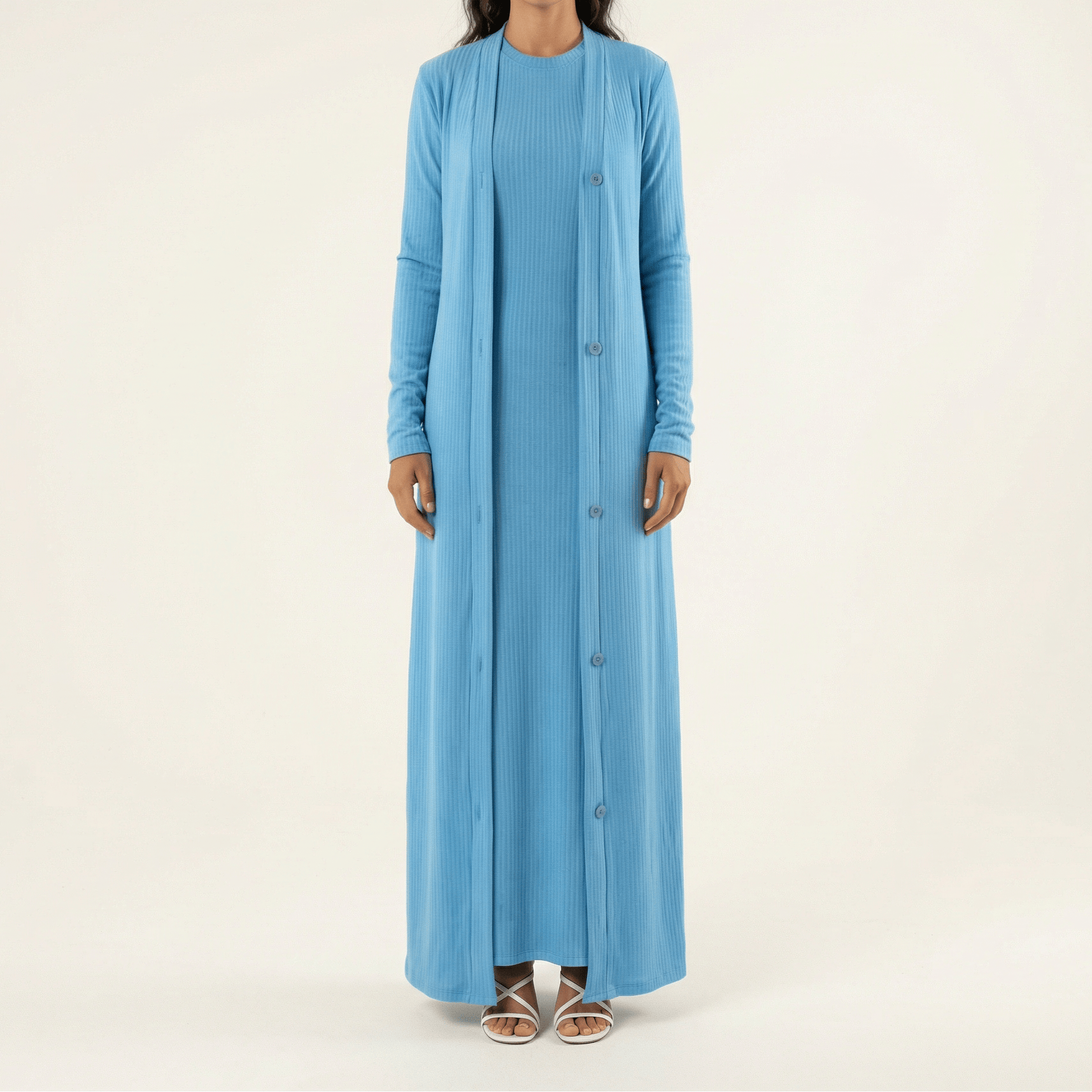Classy and graceful matching set modest dress Kabayare