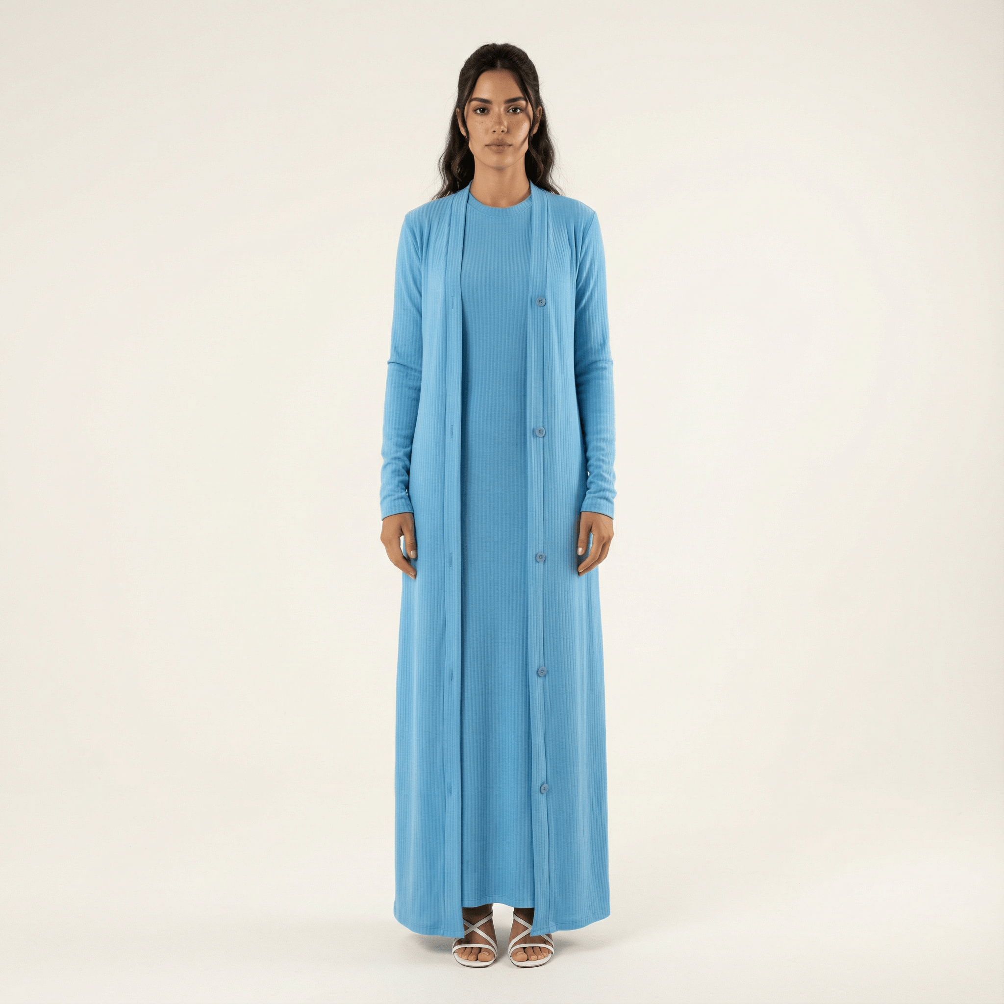 Classy and graceful matching set modest dress Kabayare