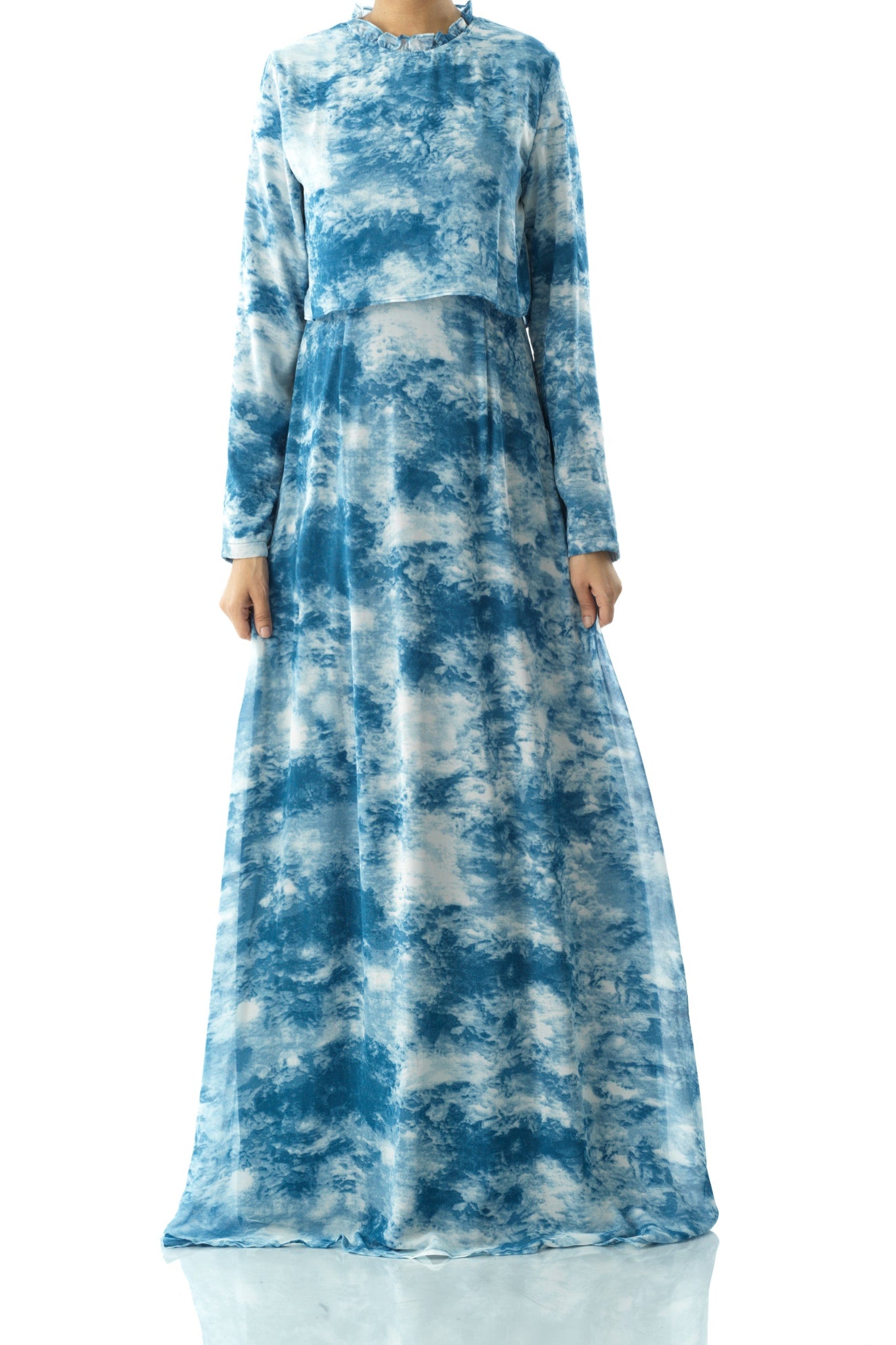 Cloud 9 chiffon print maxi dress Kabayare
