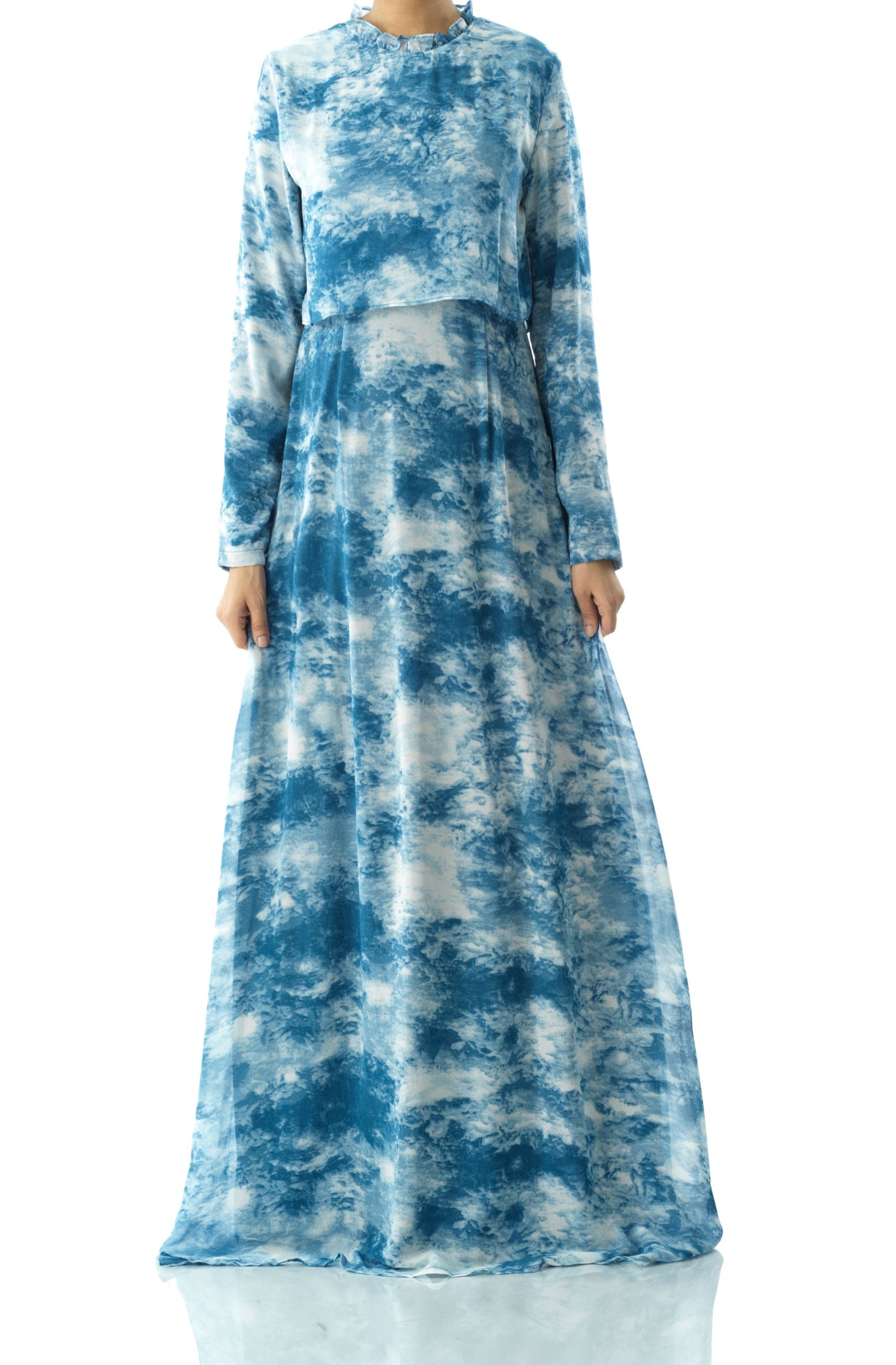 Cloud 9 chiffon print maxi dress Kabayare