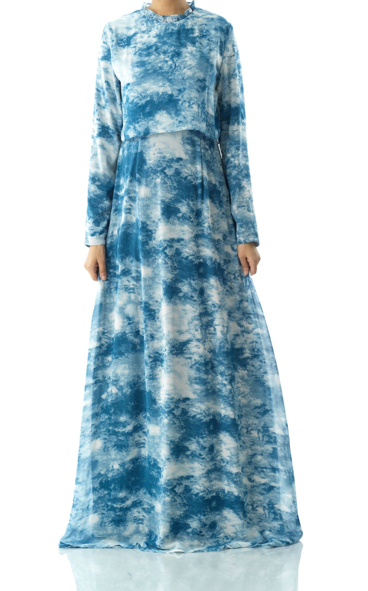 Cloud 9 chiffon print maxi dress Kabayare