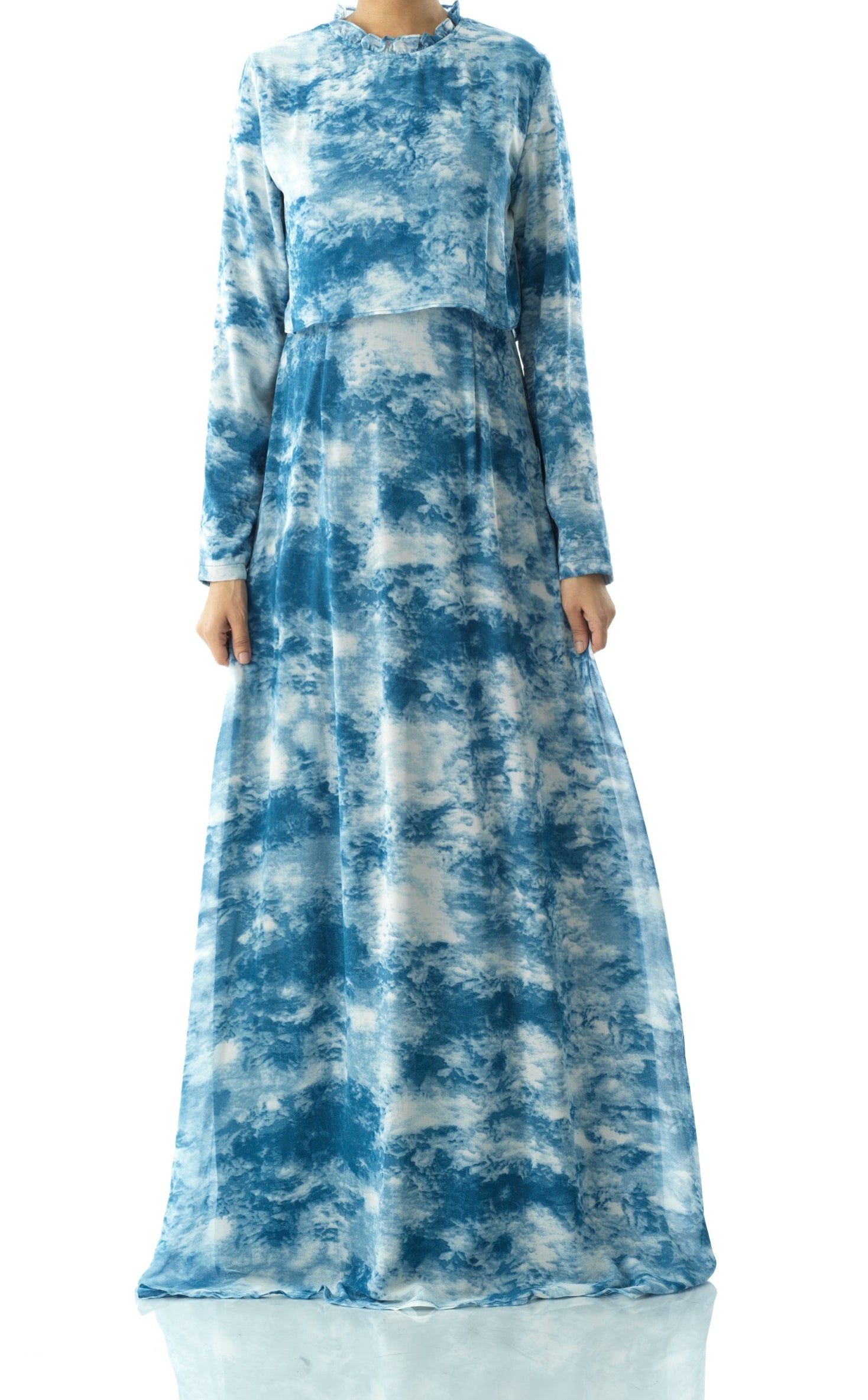 Cloud 9 chiffon print maxi dress Kabayare