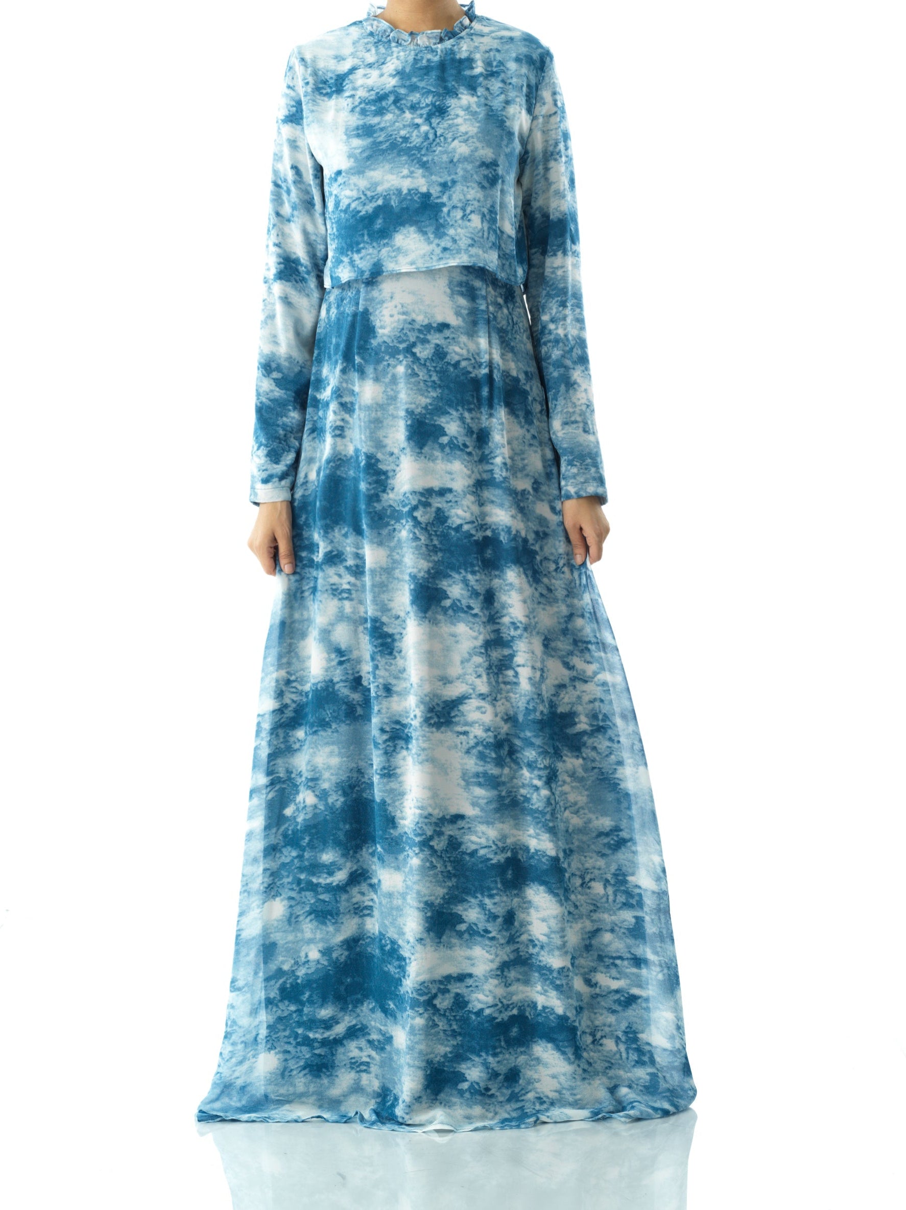 Cloud 9 chiffon print maxi dress Kabayare
