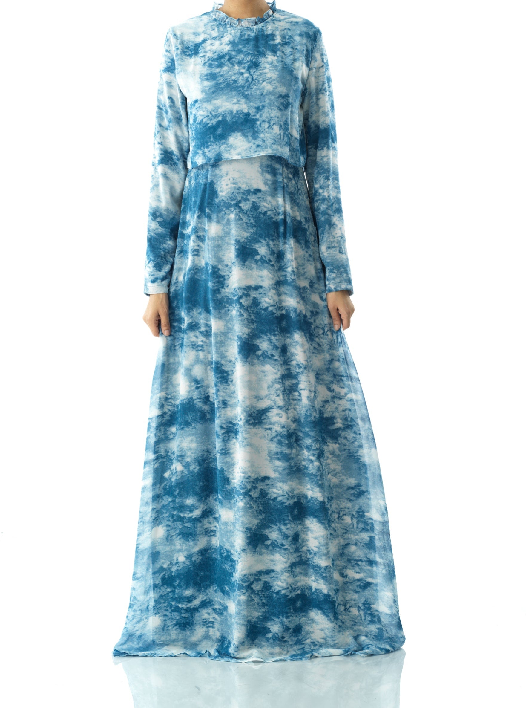 Cloud 9 chiffon print maxi dress Kabayare