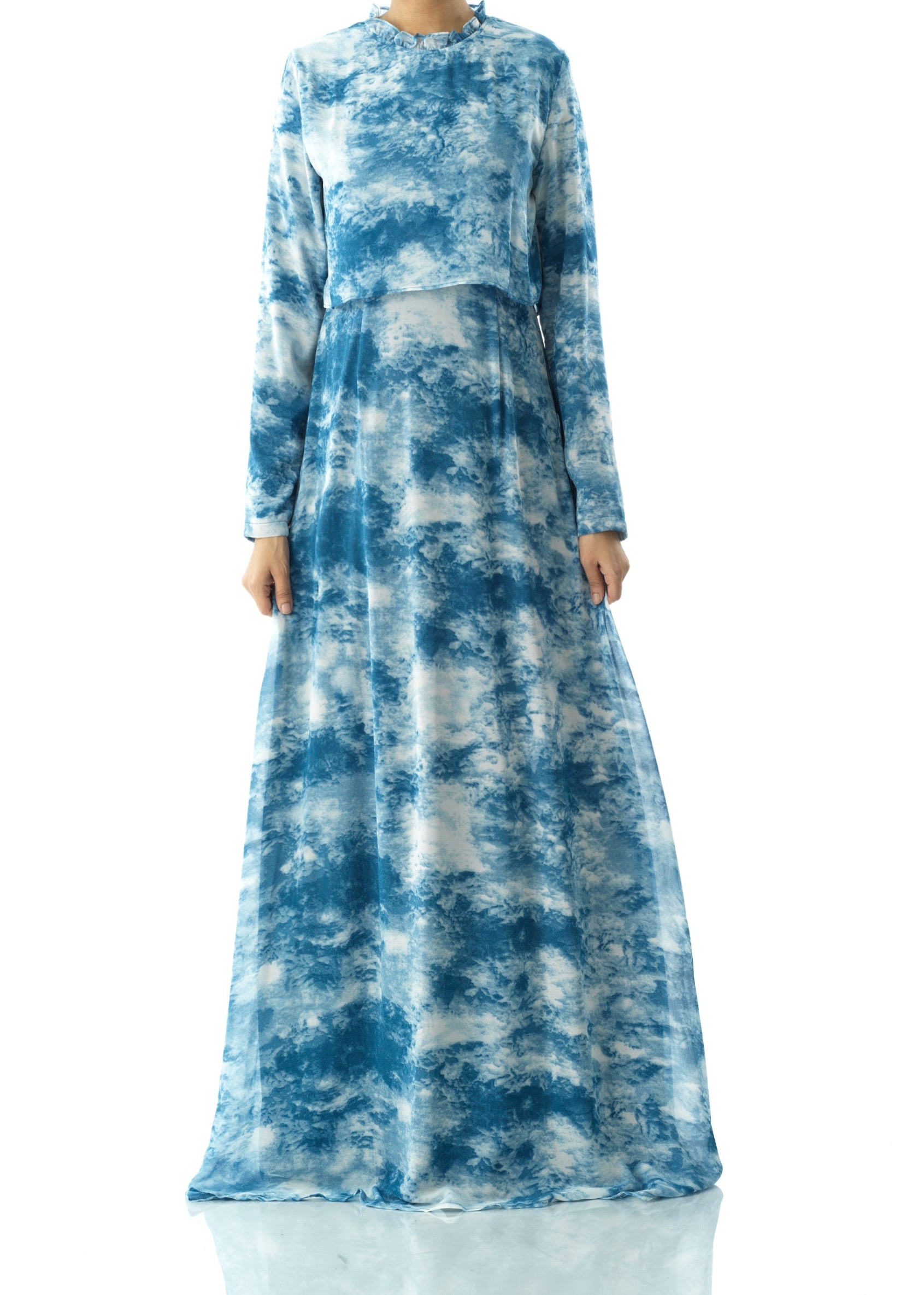 Cloud 9 chiffon print maxi dress Kabayare