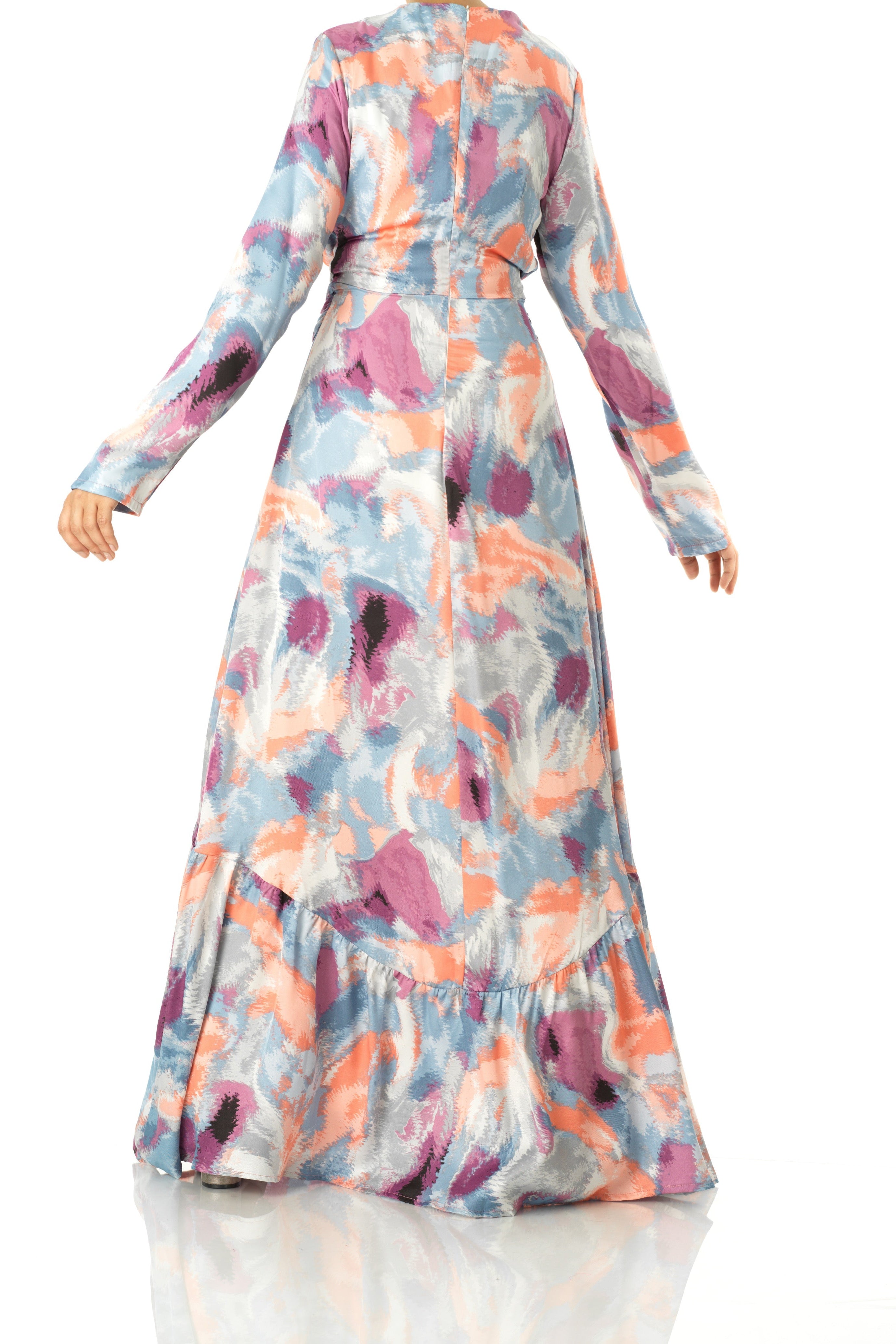 Colorful abstract art maxi dress Kabayare