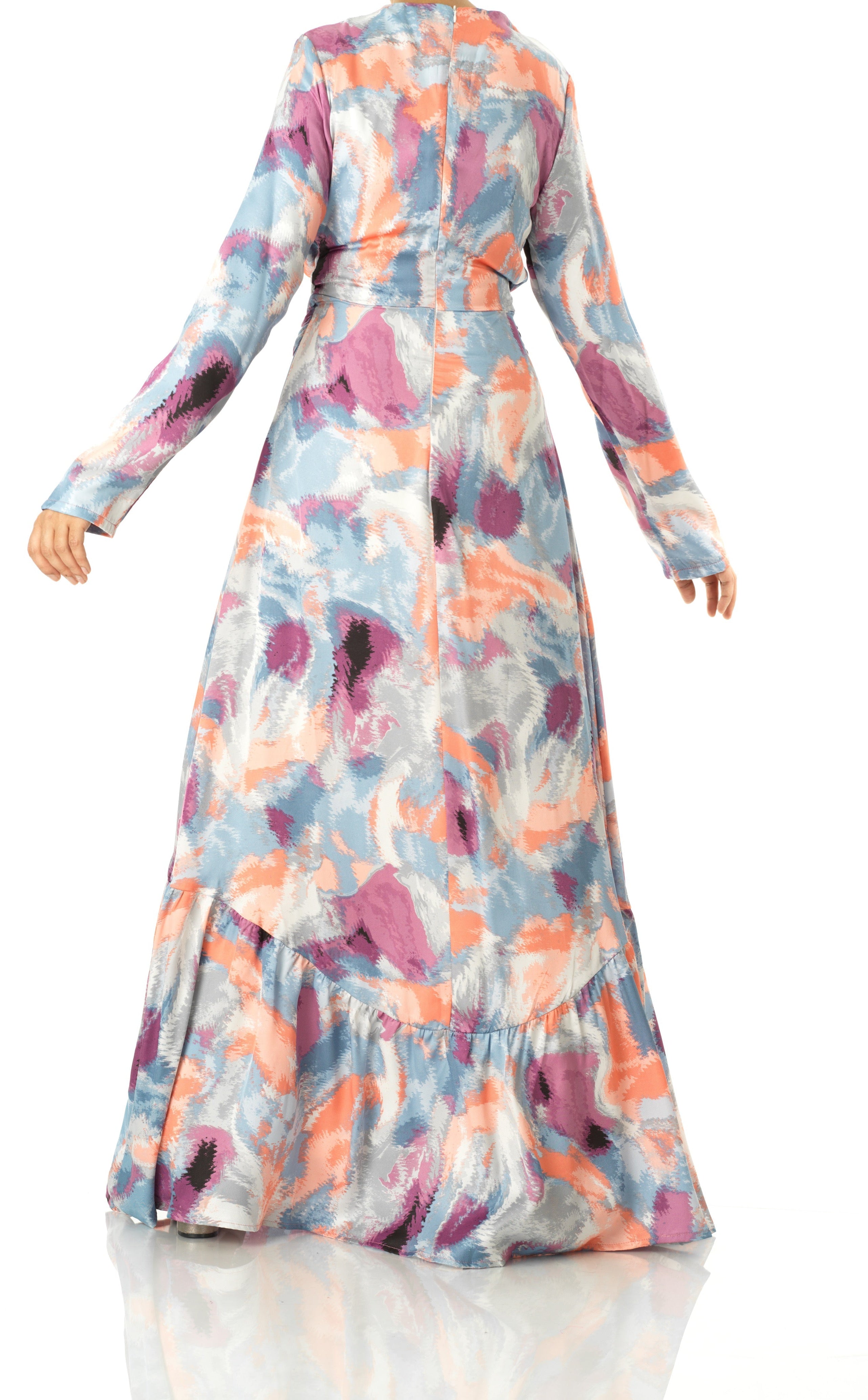 Colorful abstract art maxi dress Kabayare