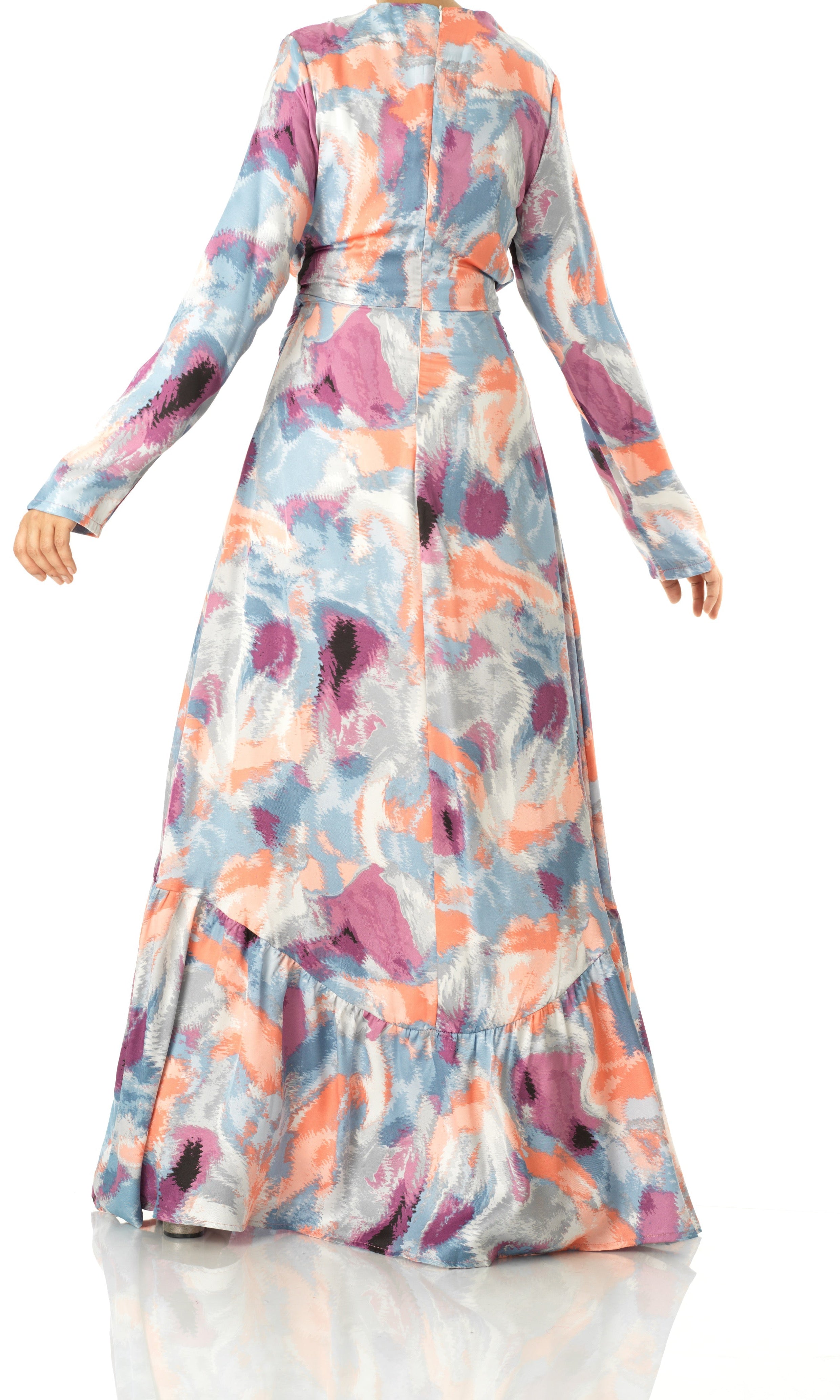 Colorful abstract art maxi dress Kabayare