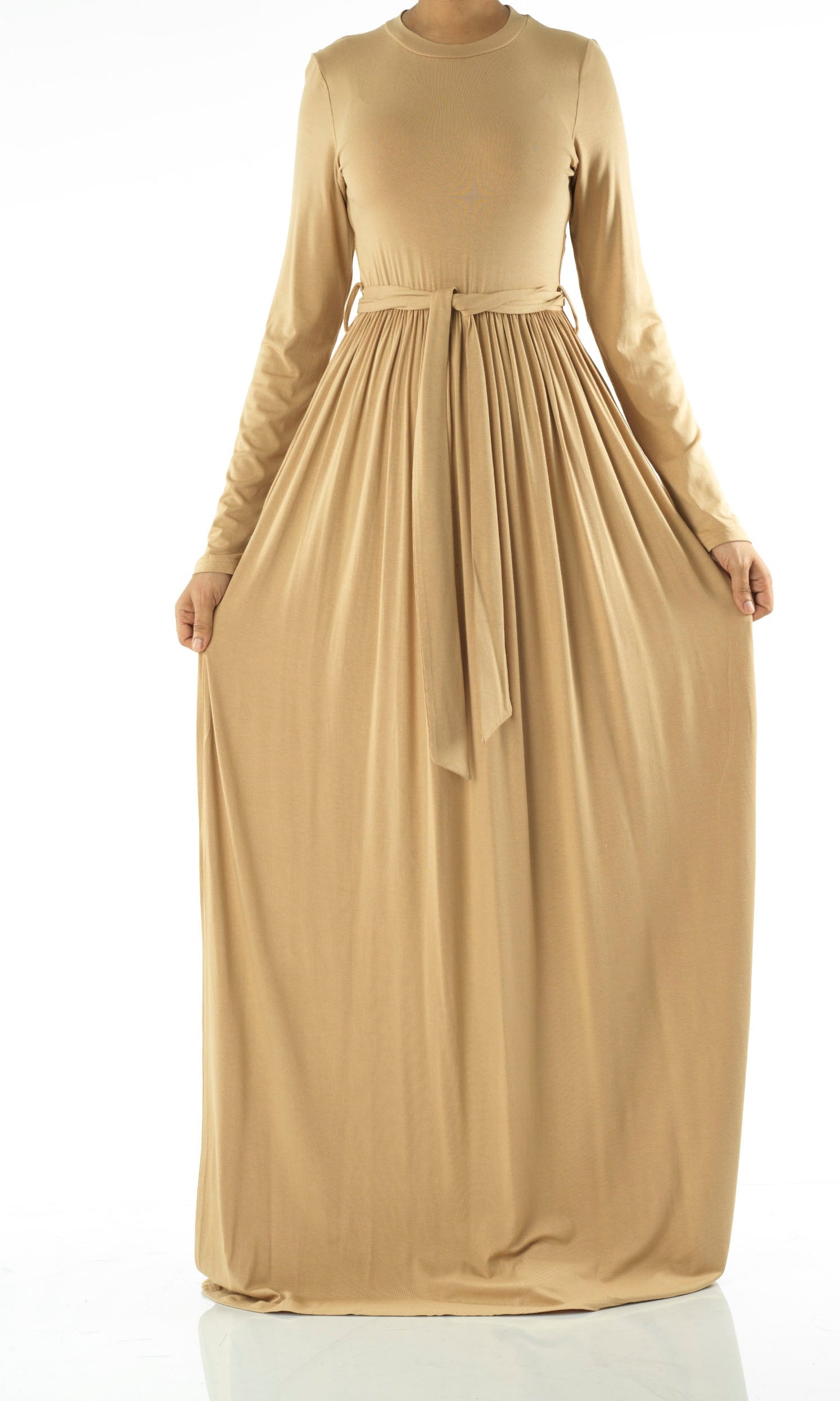 Copy of Cinnamon Cotton Candy Jersey Maxi  Dress Kabayare