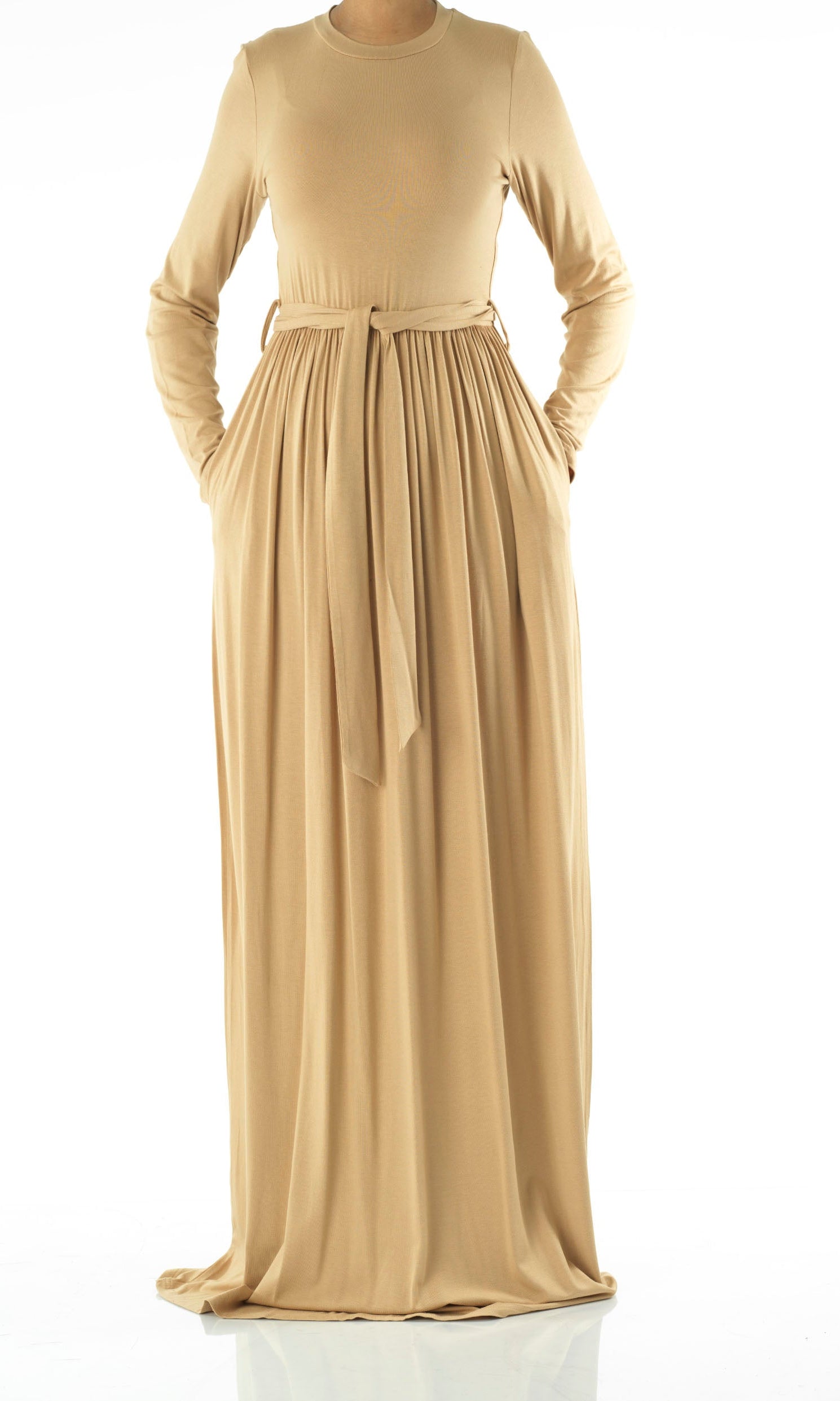 Copy of Cinnamon Cotton Candy Jersey Maxi  Dress Kabayare