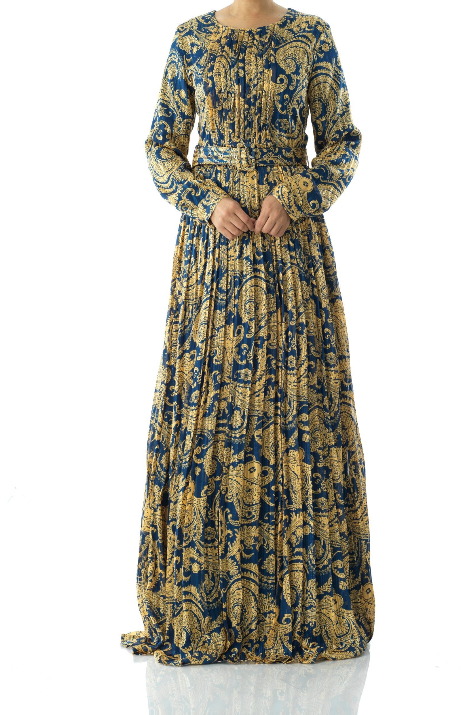 Copy of Nadine dreamy print silk chiffon maxi dress Kabayare