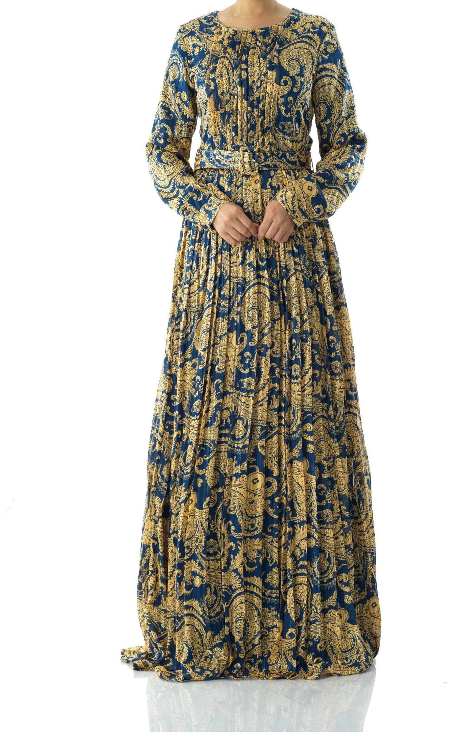 Copy of Nadine dreamy print silk chiffon maxi dress Kabayare