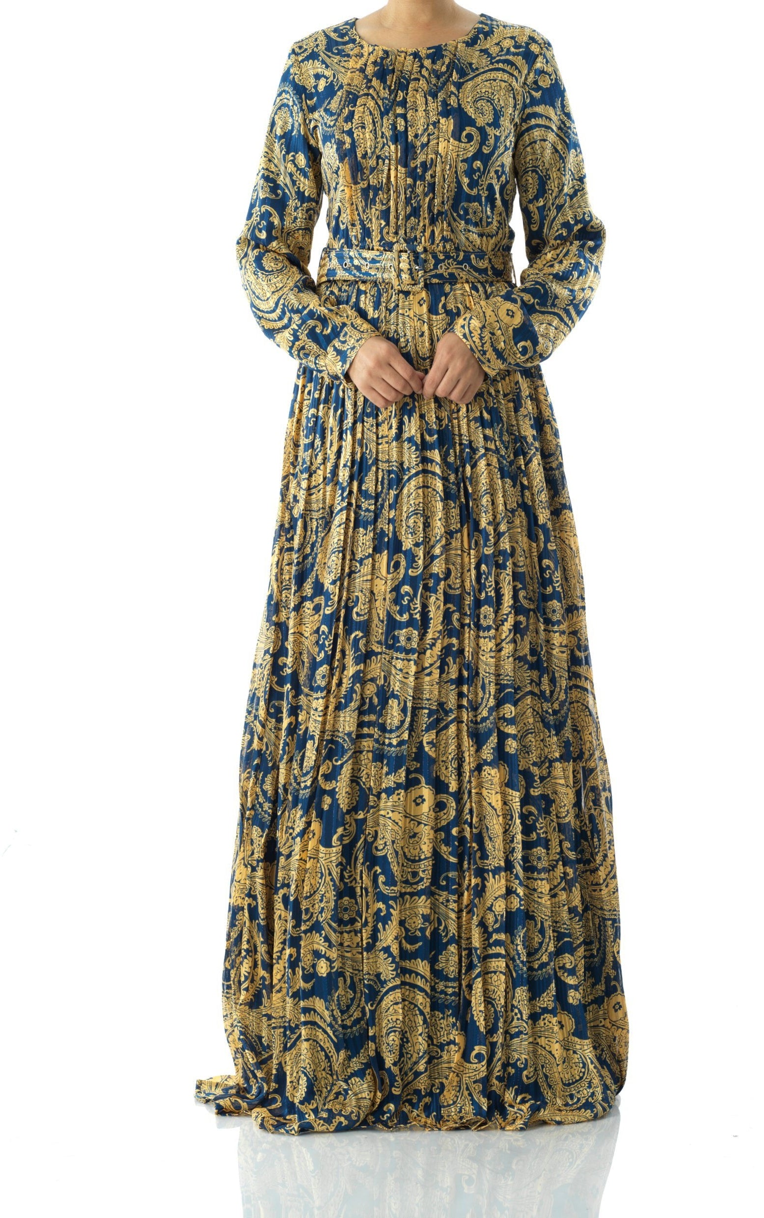 Copy of Nadine dreamy print silk chiffon maxi dress Kabayare