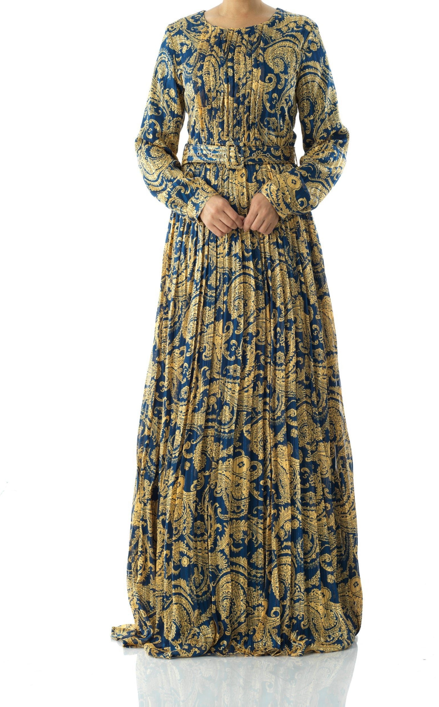 Copy of Nadine dreamy print silk chiffon maxi dress Kabayare