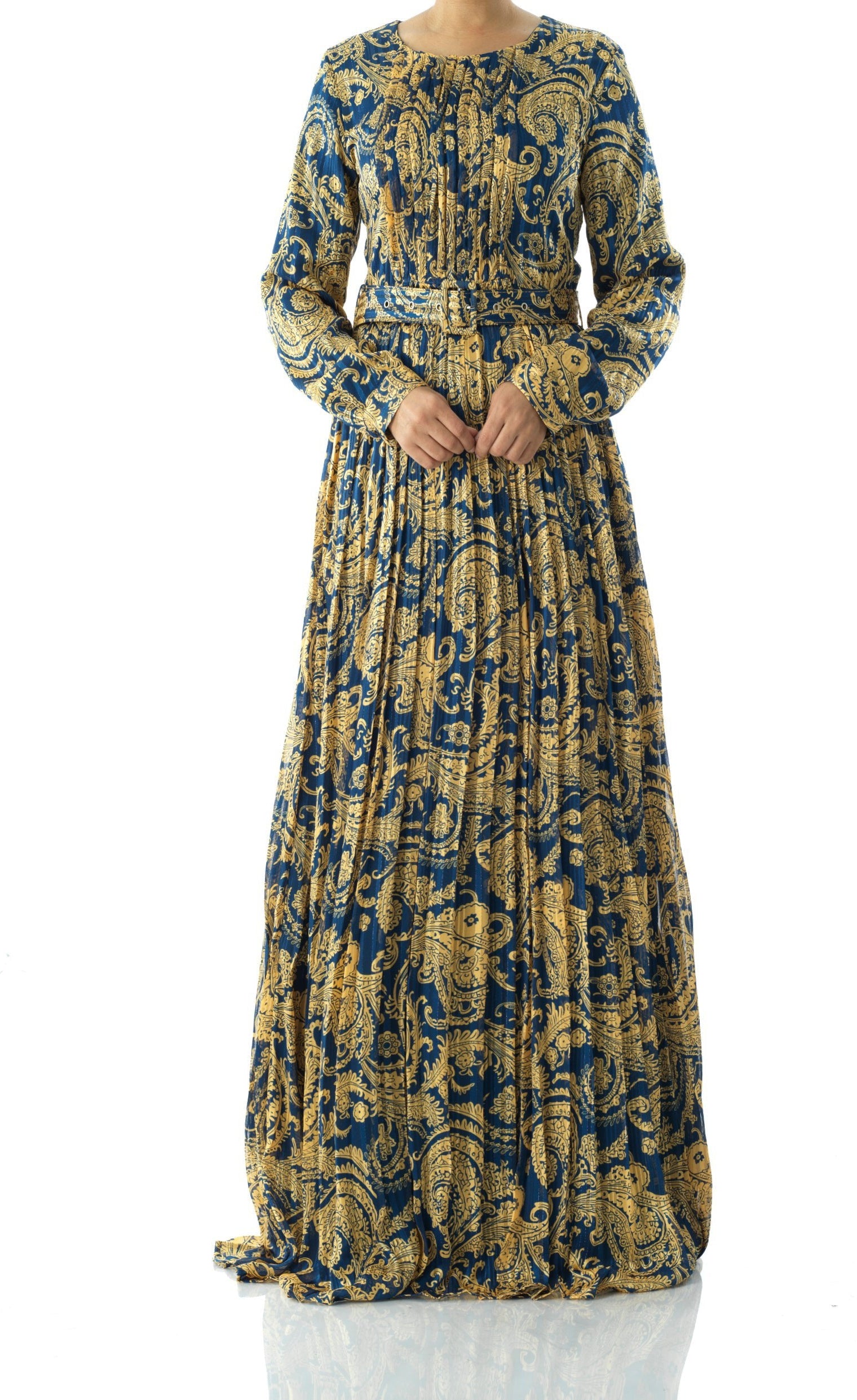 Copy of Nadine dreamy print silk chiffon maxi dress Kabayare