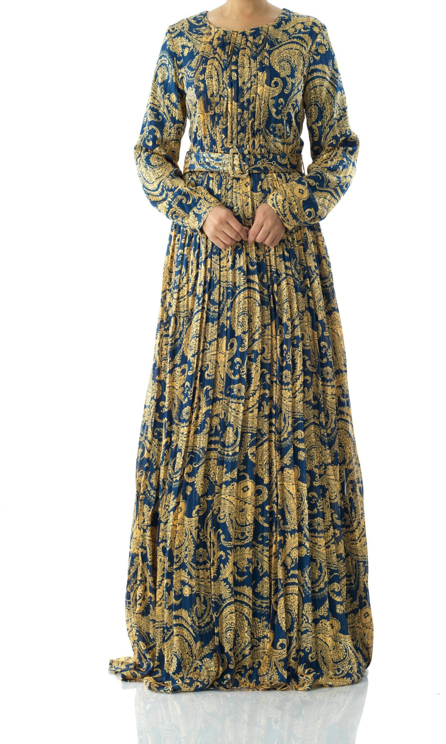 Copy of Nadine dreamy print silk chiffon maxi dress Kabayare