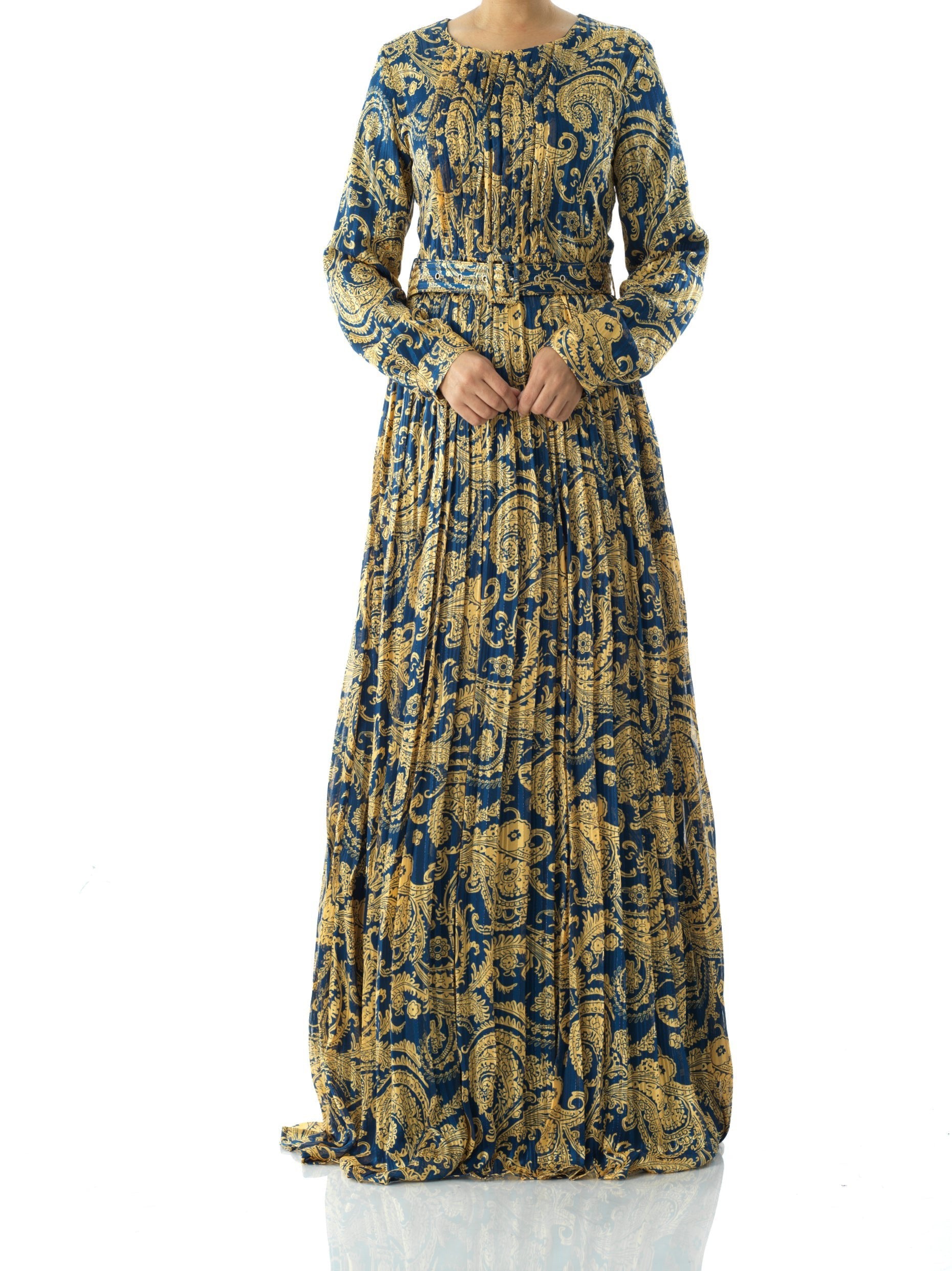 Copy of Nadine dreamy print silk chiffon maxi dress Kabayare