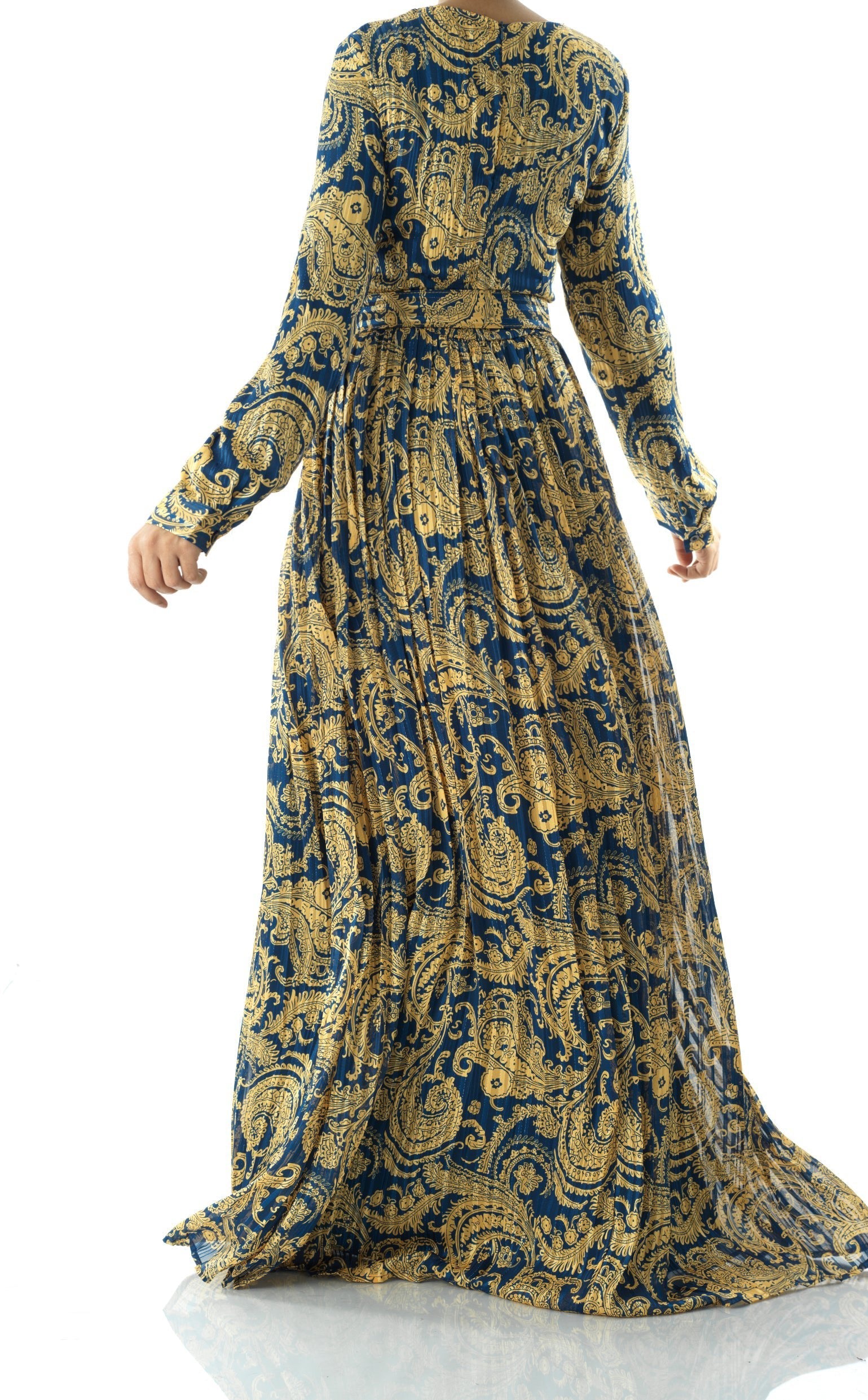 Copy of Nadine dreamy print silk chiffon maxi dress Kabayare