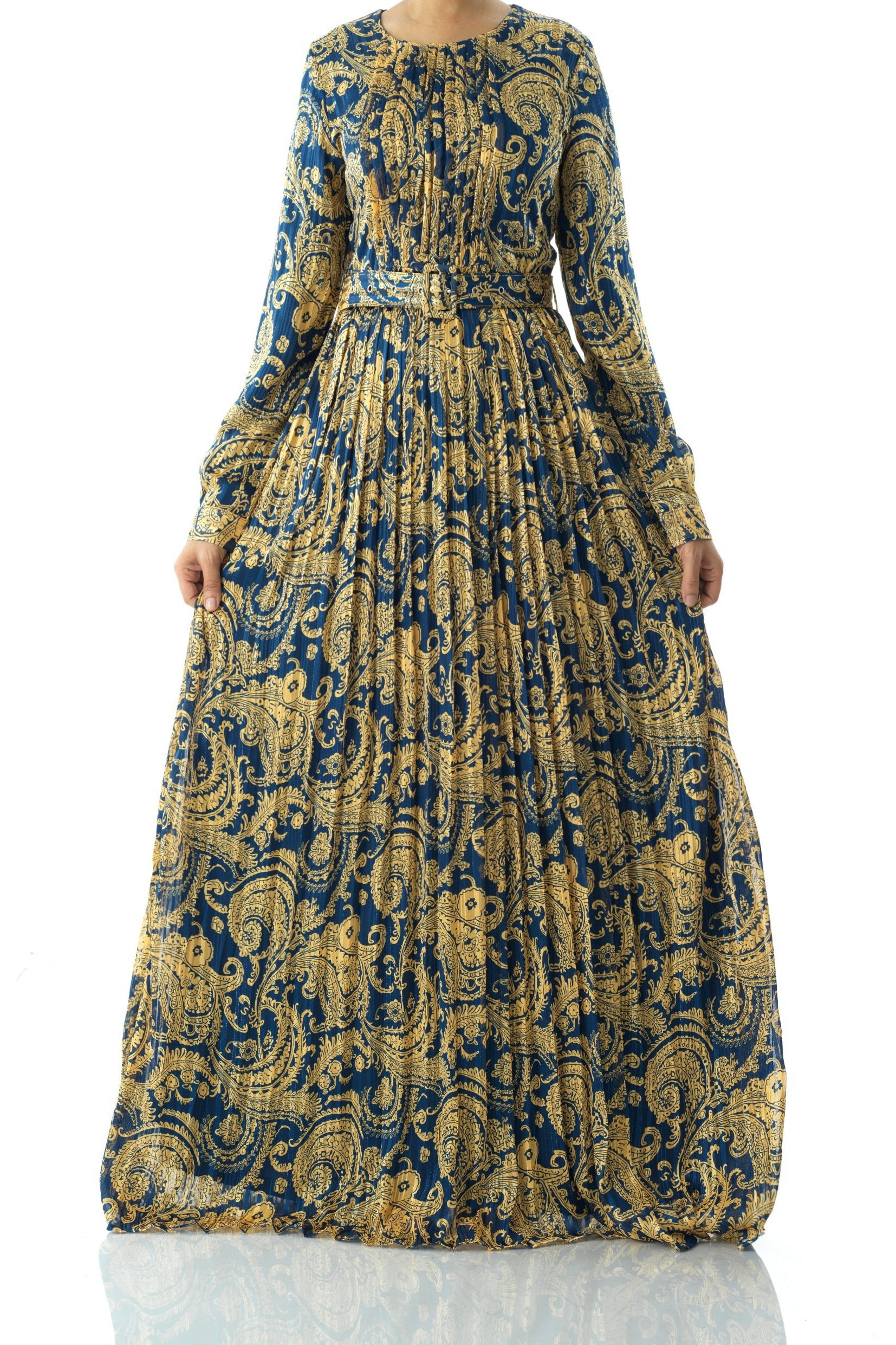 Copy of Nadine dreamy print silk chiffon maxi dress Kabayare