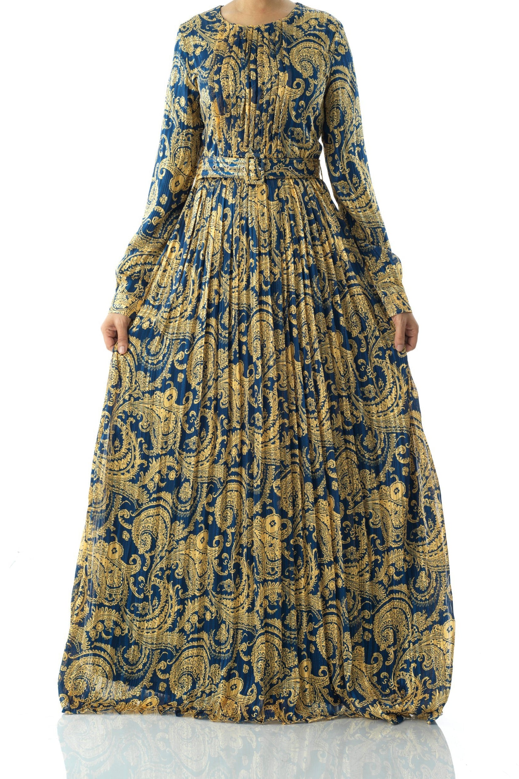 Copy of Nadine dreamy print silk chiffon maxi dress Kabayare